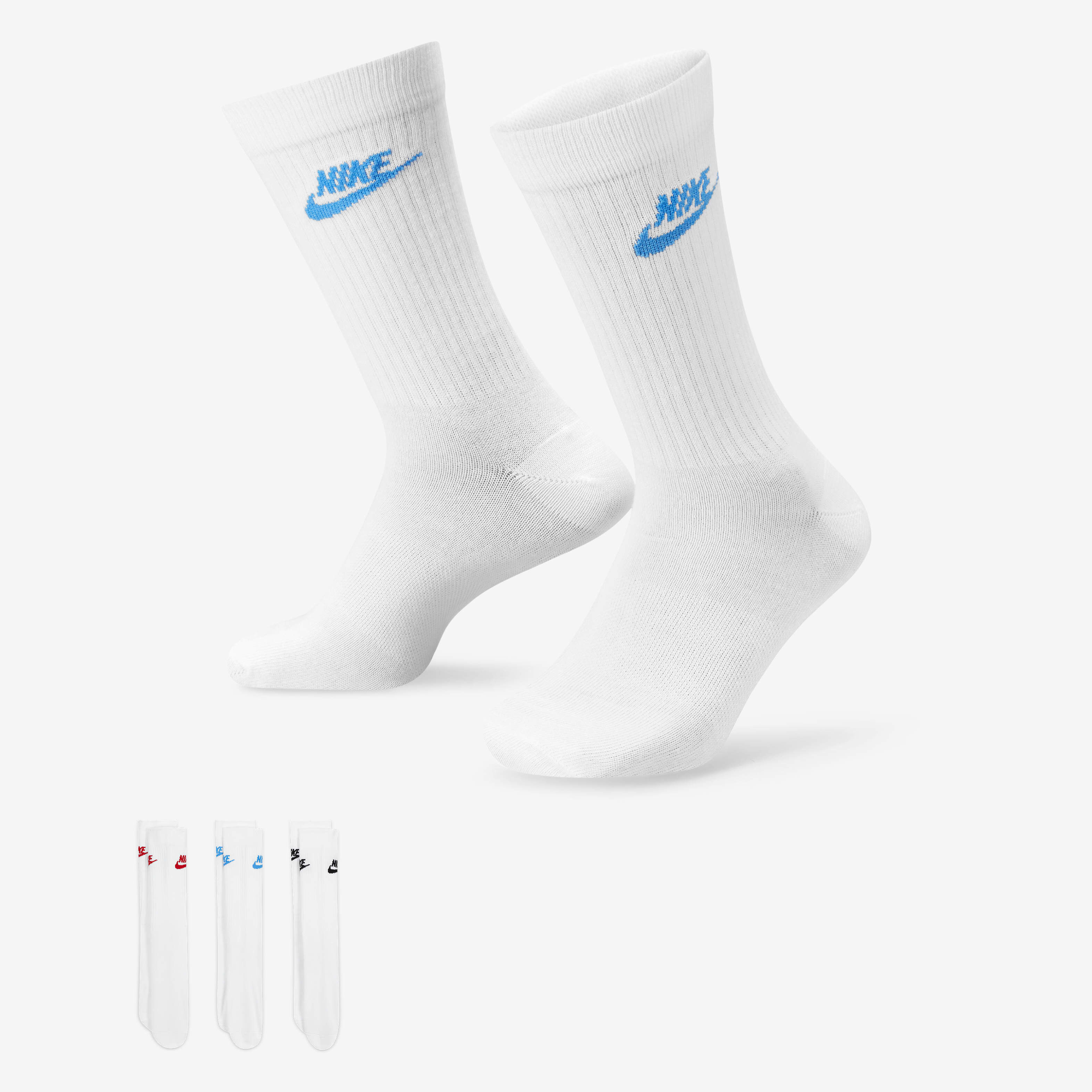 White nike crew socks outlet