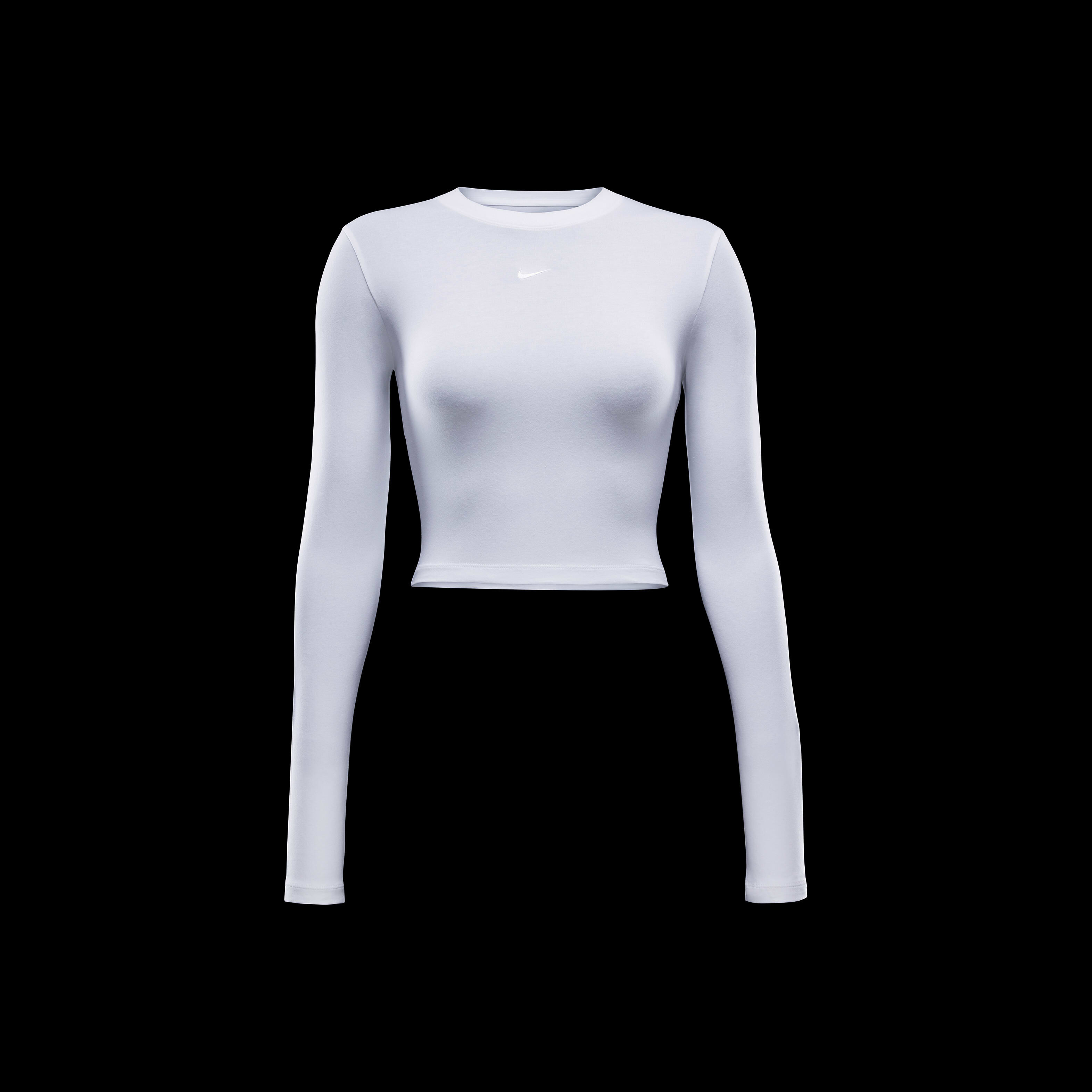 Buy Nike Sportswear Chill Knit Women s Slim Long Sleeve Cropped Top Nike Qatar Official