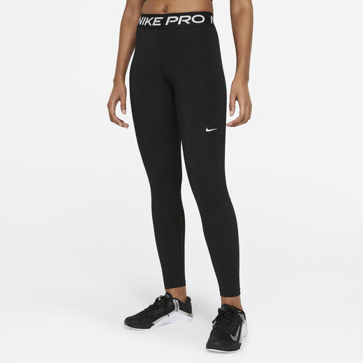 Nike Women - Leggings-Nike, Nike Pro, Women's Mid-Rise Mesh-Panelled Leggings