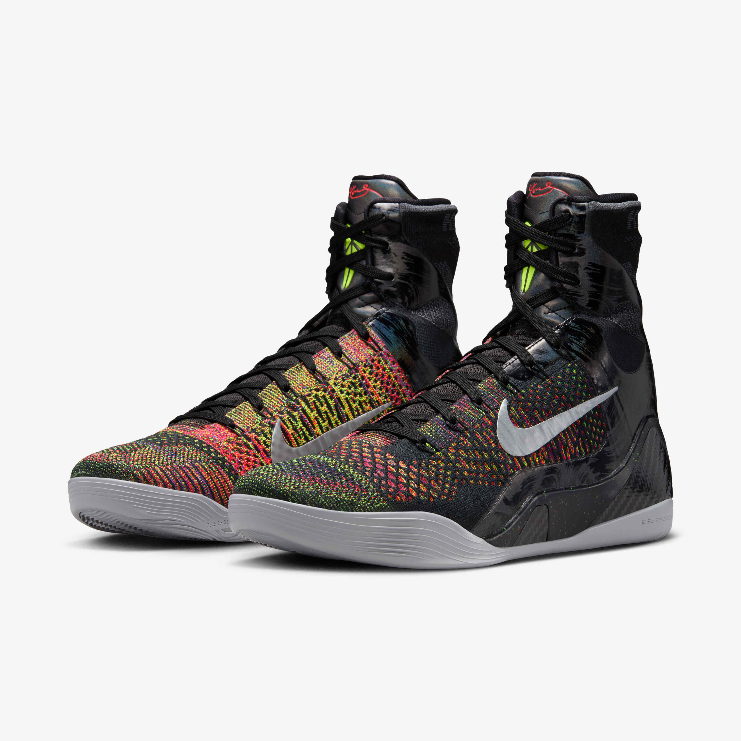 シューズ(男性用) Nike Kobe 9 Elite Protro What the Kobe Buy Kobe IX Elite High Protro Basketball Shoes - Black
