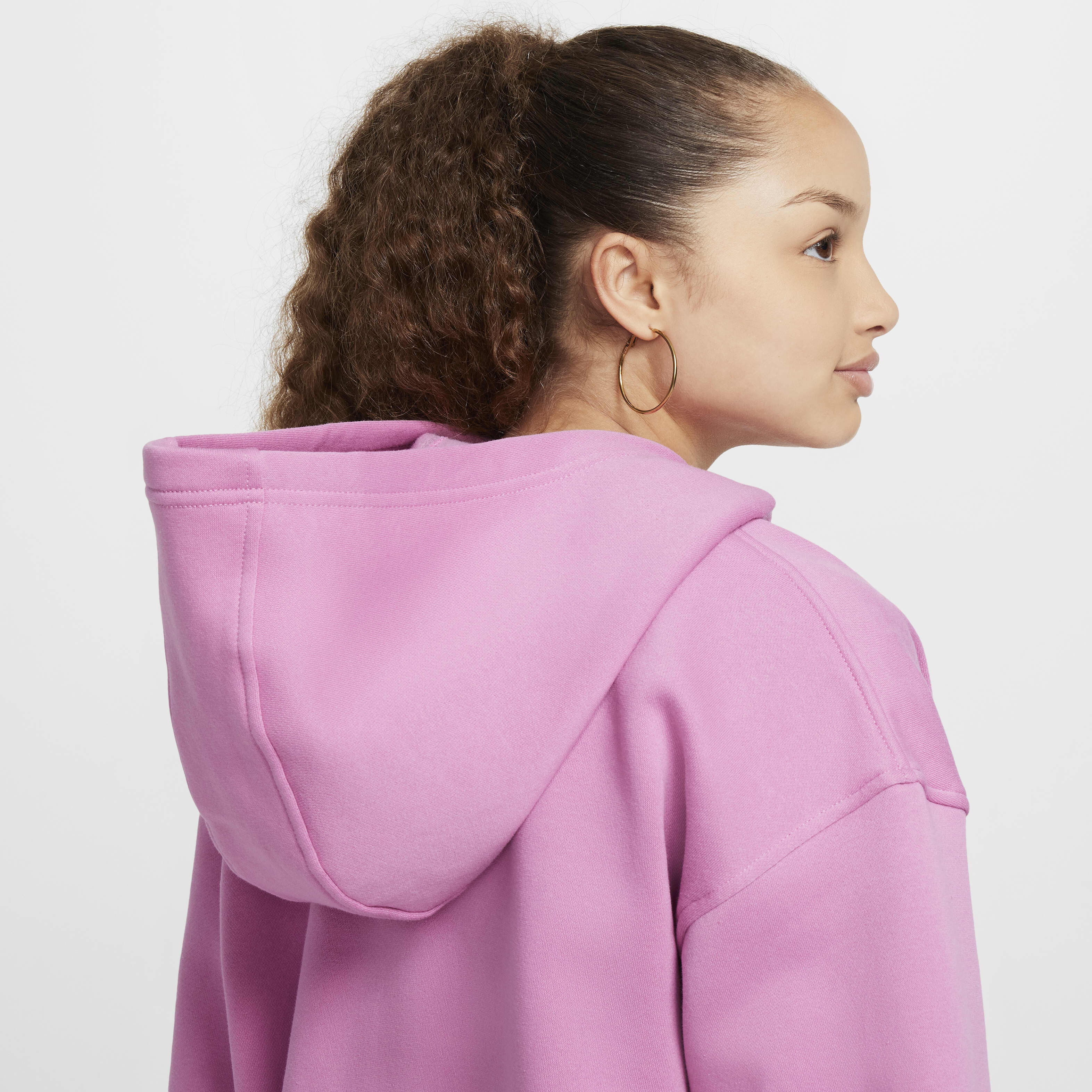 Nike sportswear club fleece pink clearance