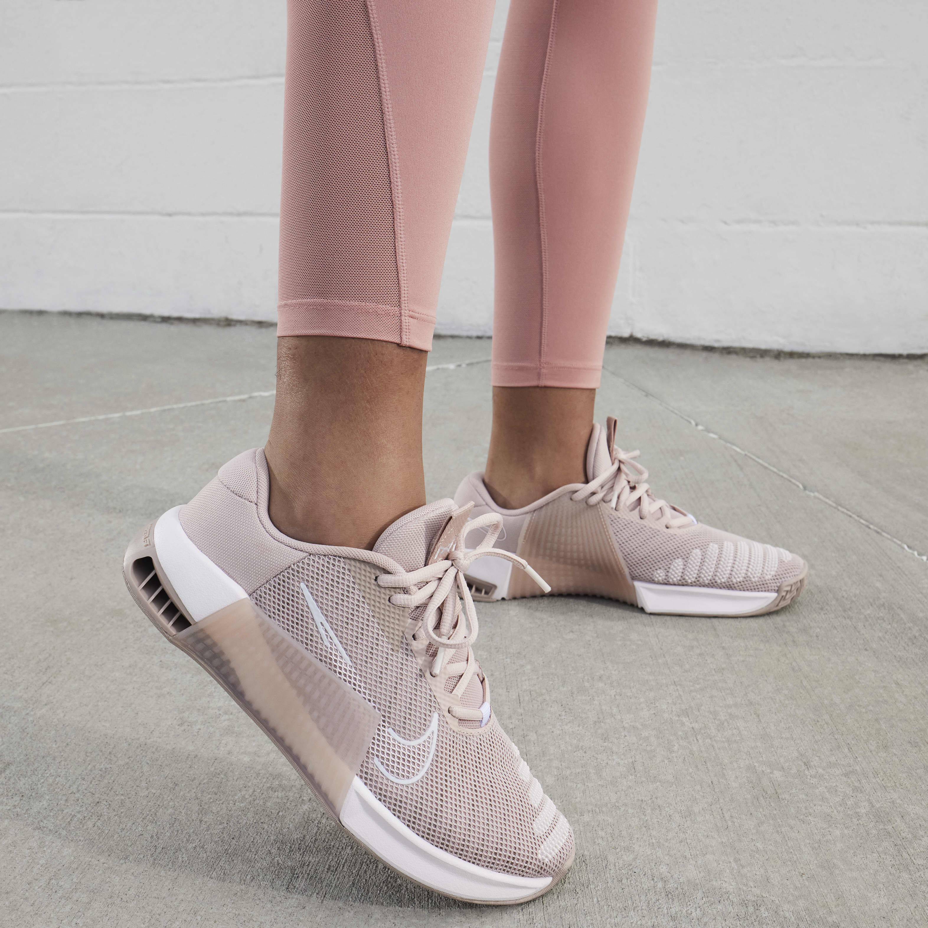 Nike training air zoom fearless sneakers in rose gold best sale