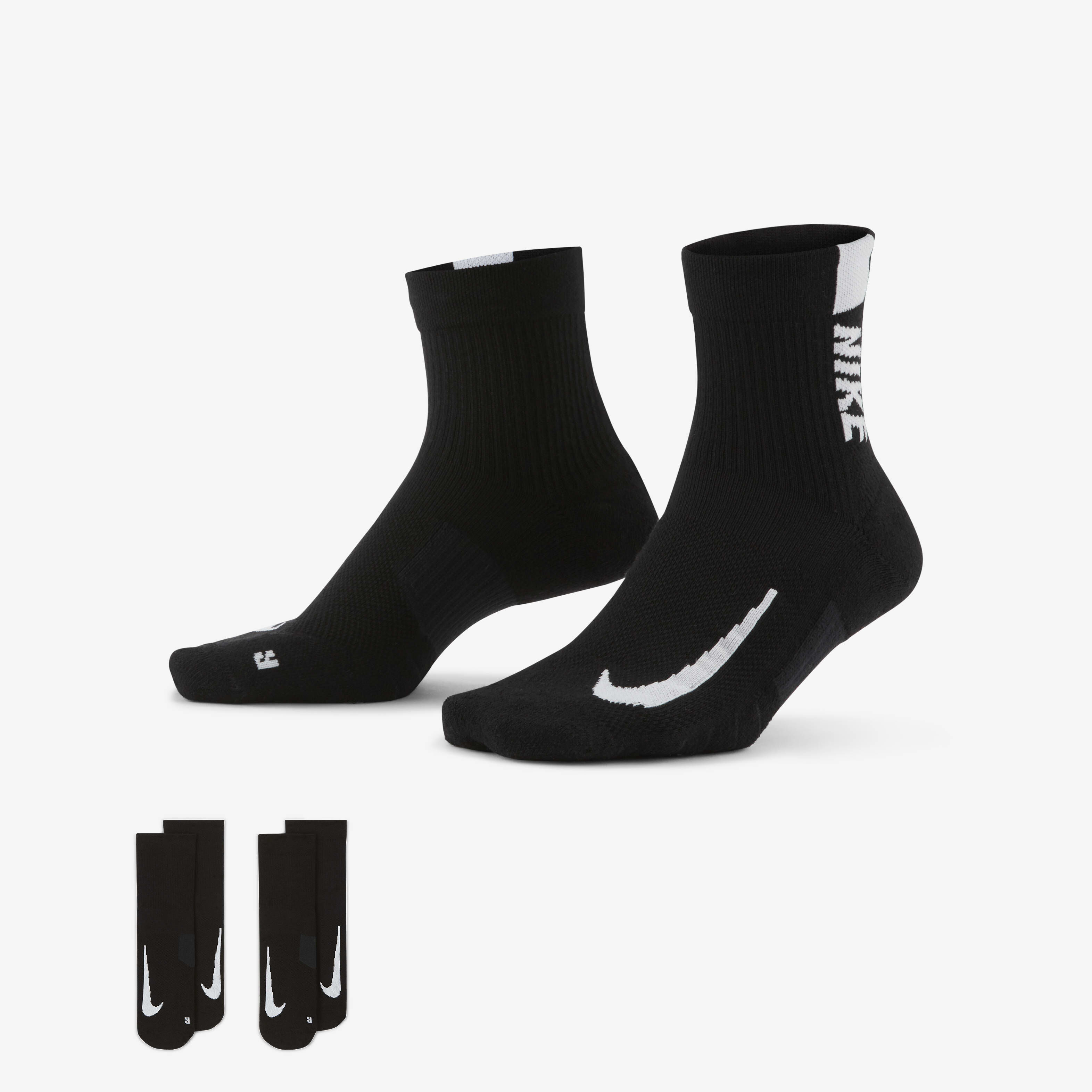 Buy Nike Multiplier Running Ankle Socks 2 Pairs Nike Qatar Official