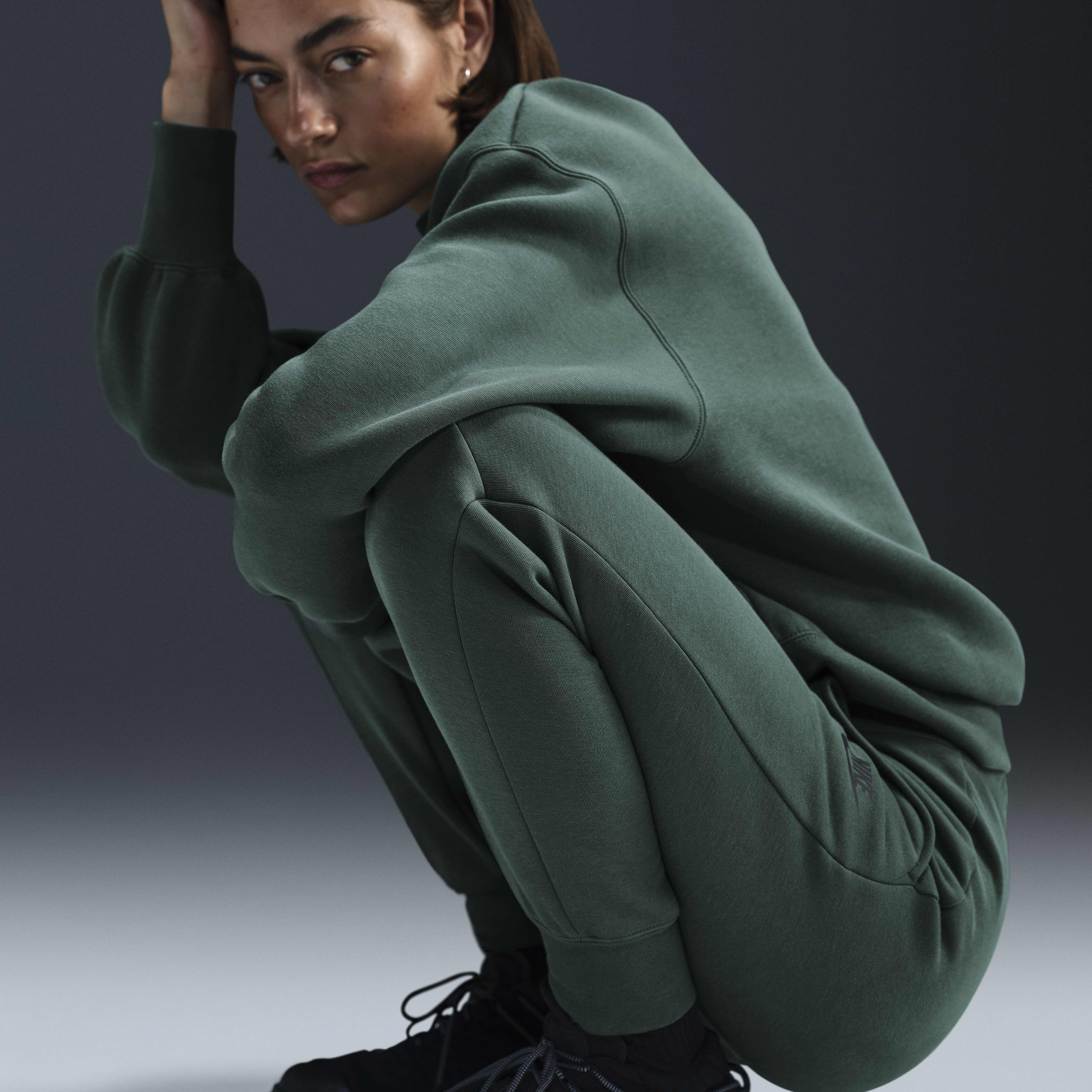 Nike sportswear tech fleece women's crew outlet