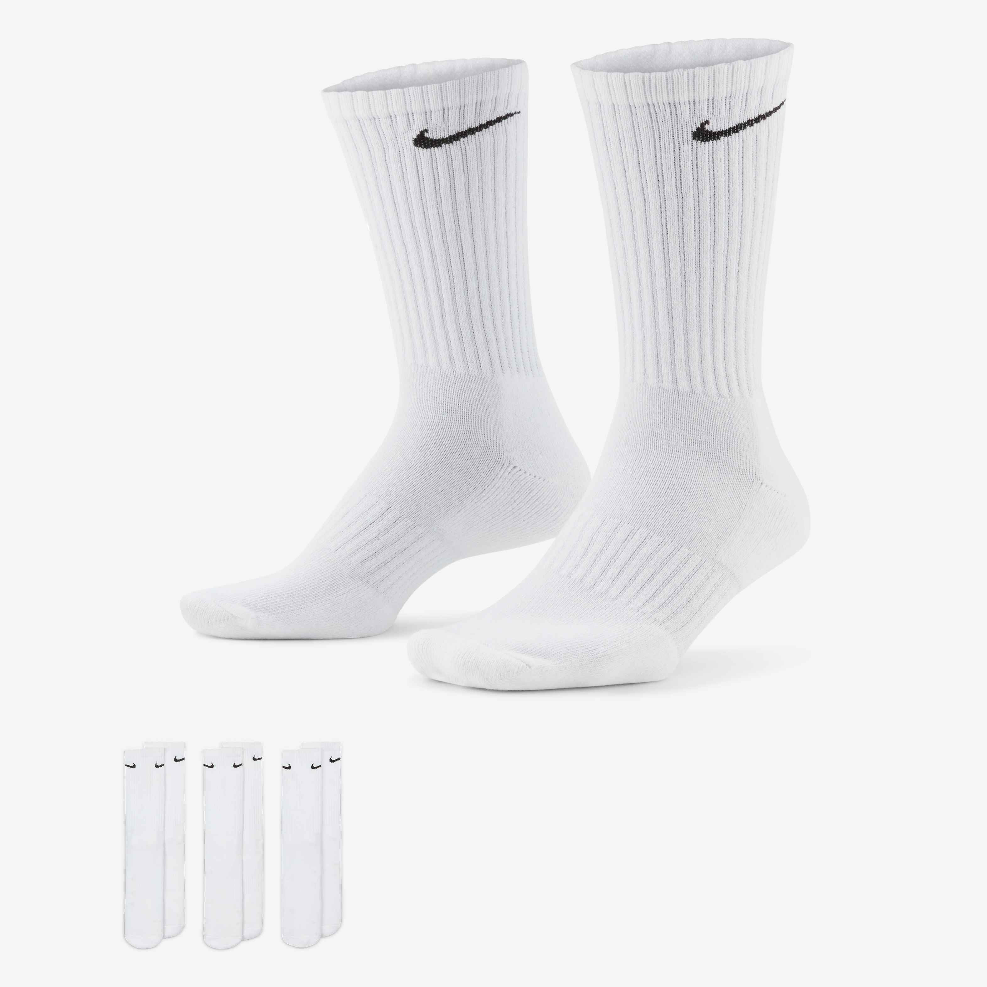 thin white nike socks