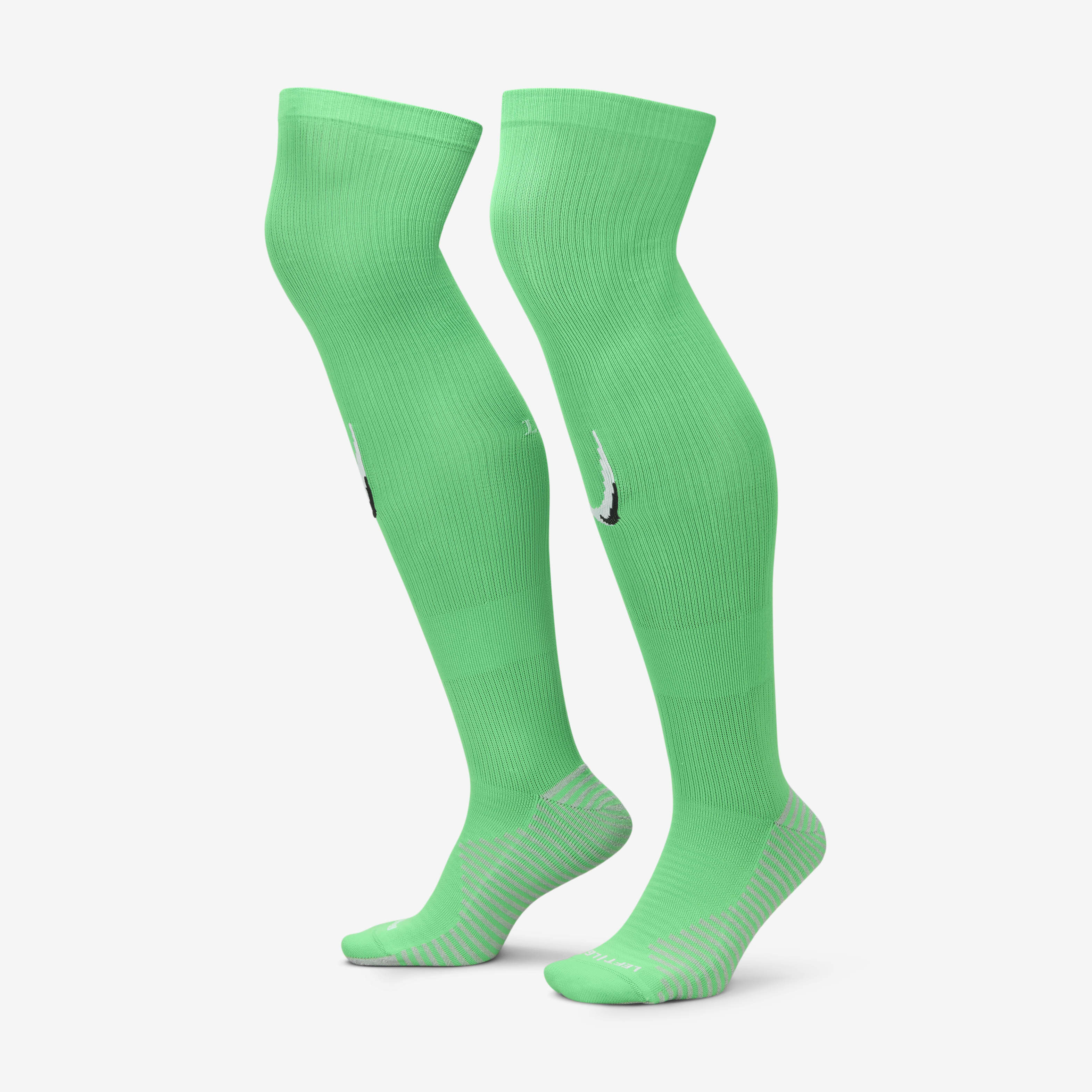 Green nike football socks discount