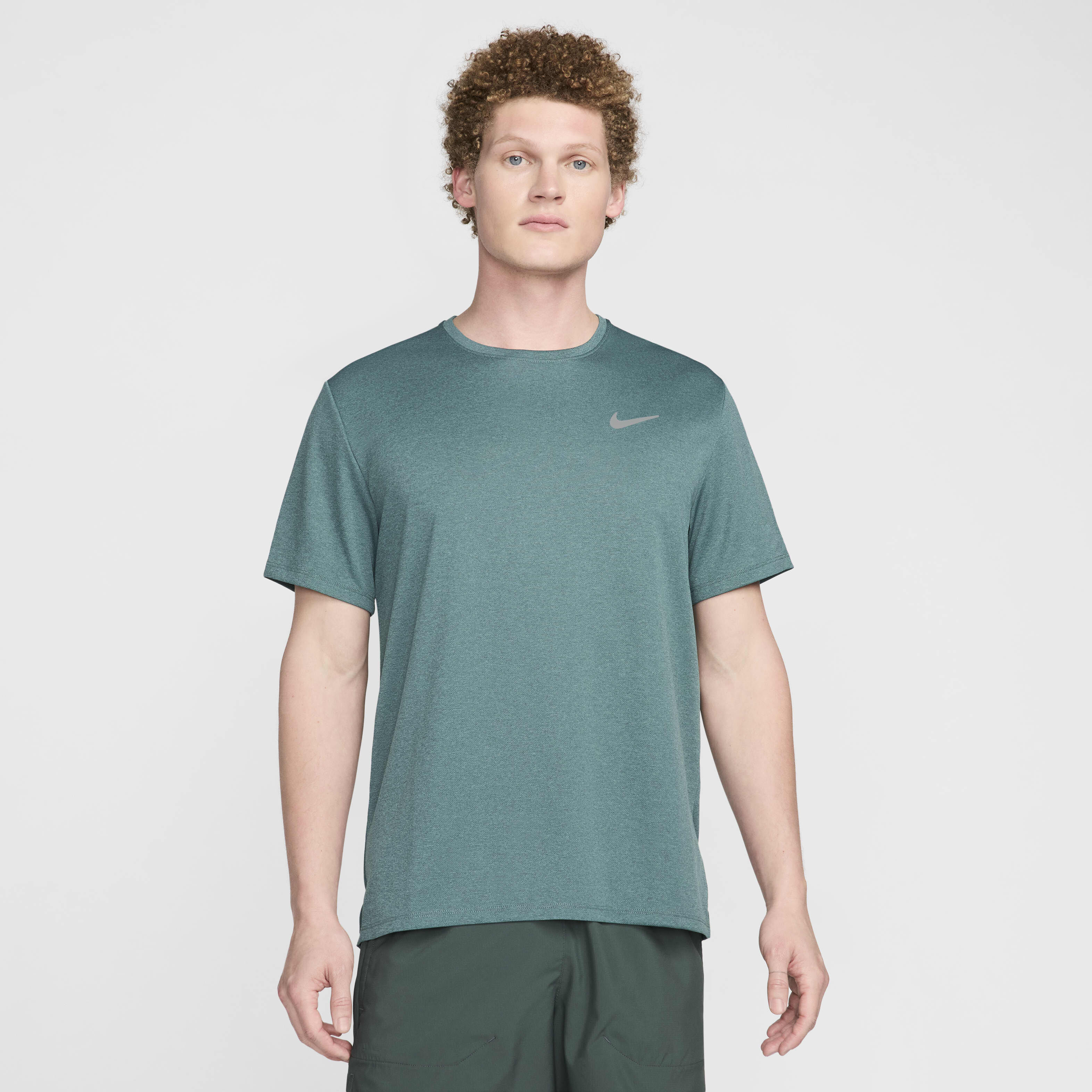 Buy Nike Miler Men s Dri FIT UV Short Sleeve Running Top Nike Qatar Official