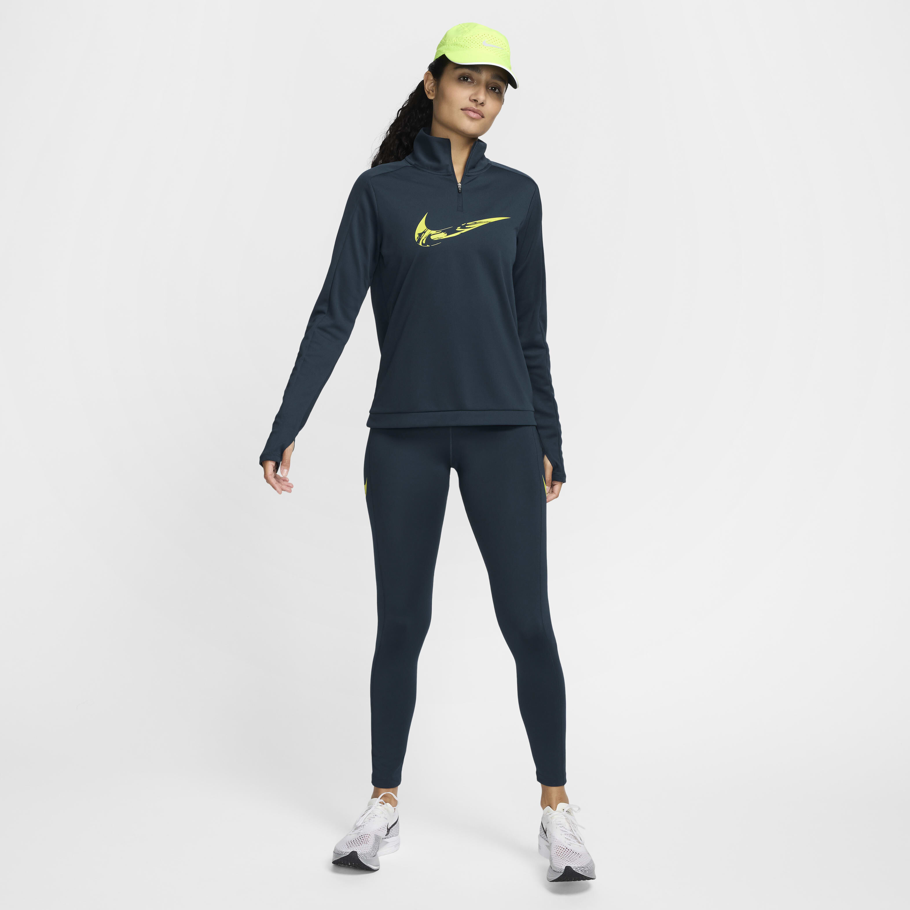 Buy Nike Swoosh Women s Dri FIT 1 4 Zip Running Mid Layer Nike Qatar Official
