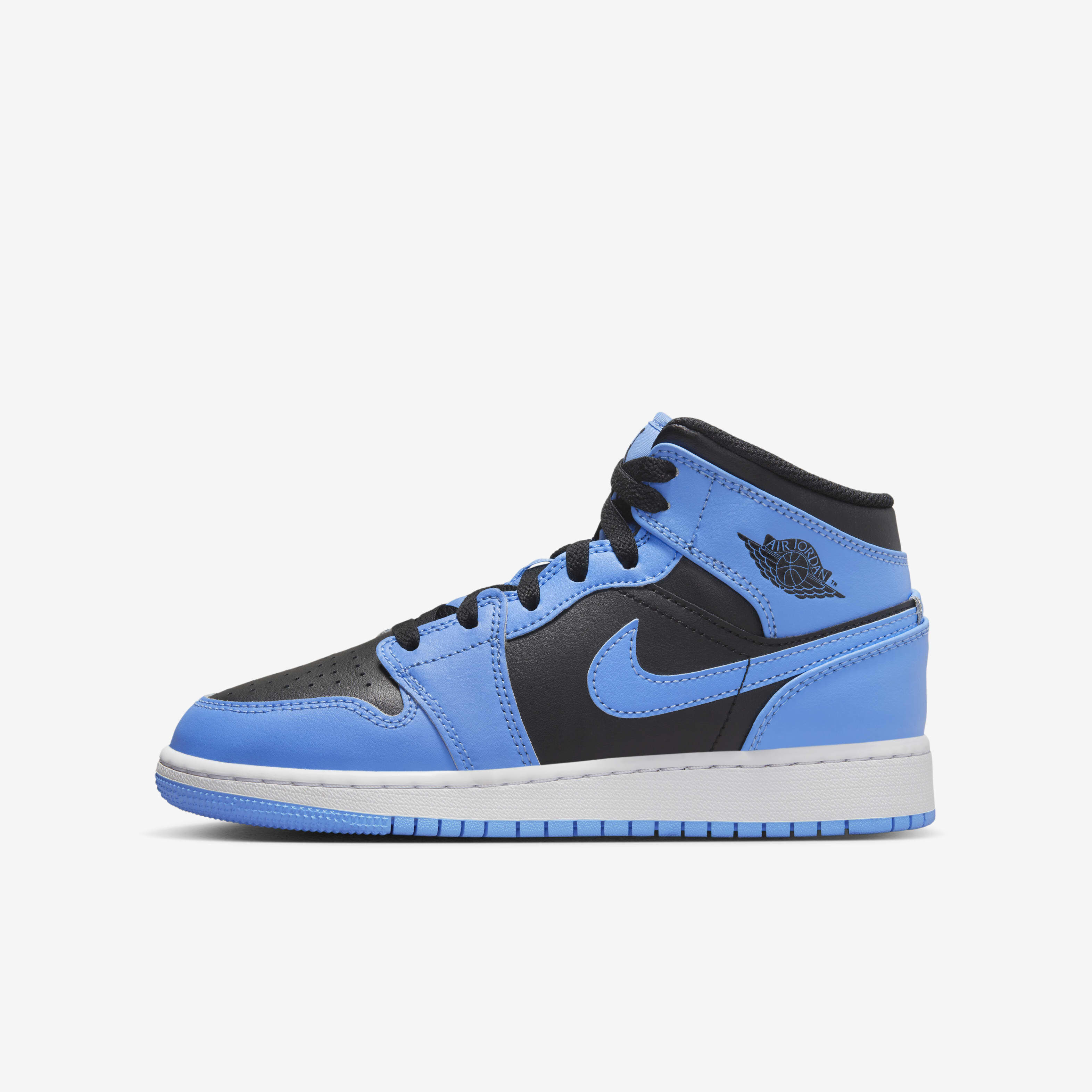 Buy Air Jordan Mid Older Kids' Shoes University Blue/White