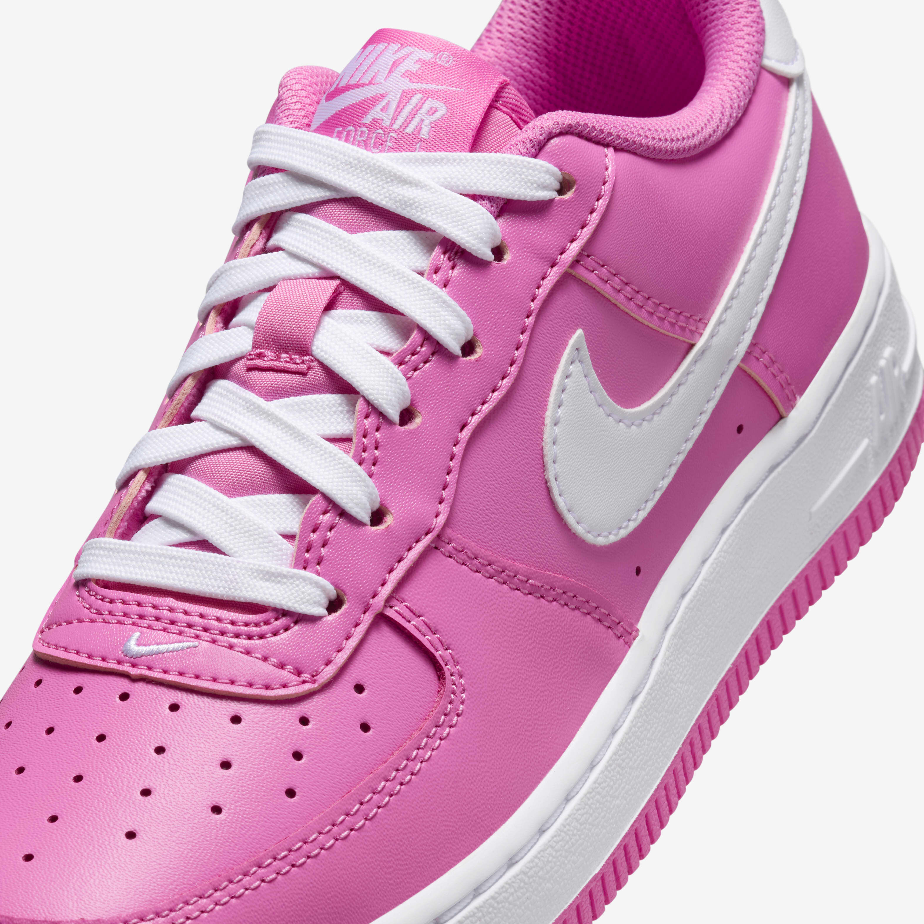 Buy Nike Air Force 1 Older Kids' Shoes - Playful Pink/White