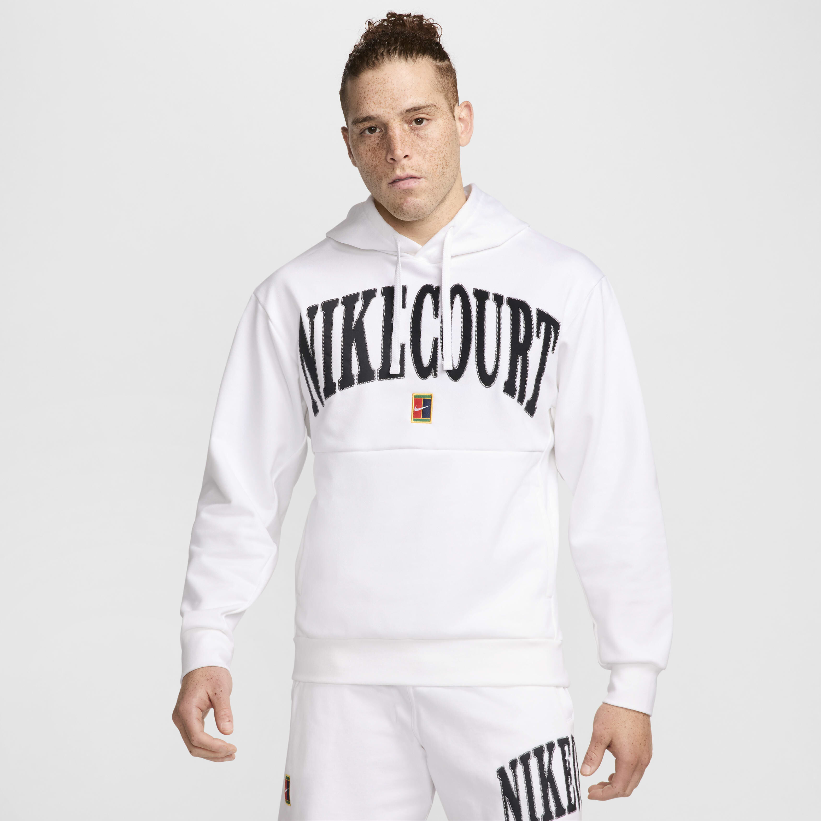 Buy NikeCourt Heritage Men s Dri FIT Fleece Tennis Hoodie Nike Qatar Official