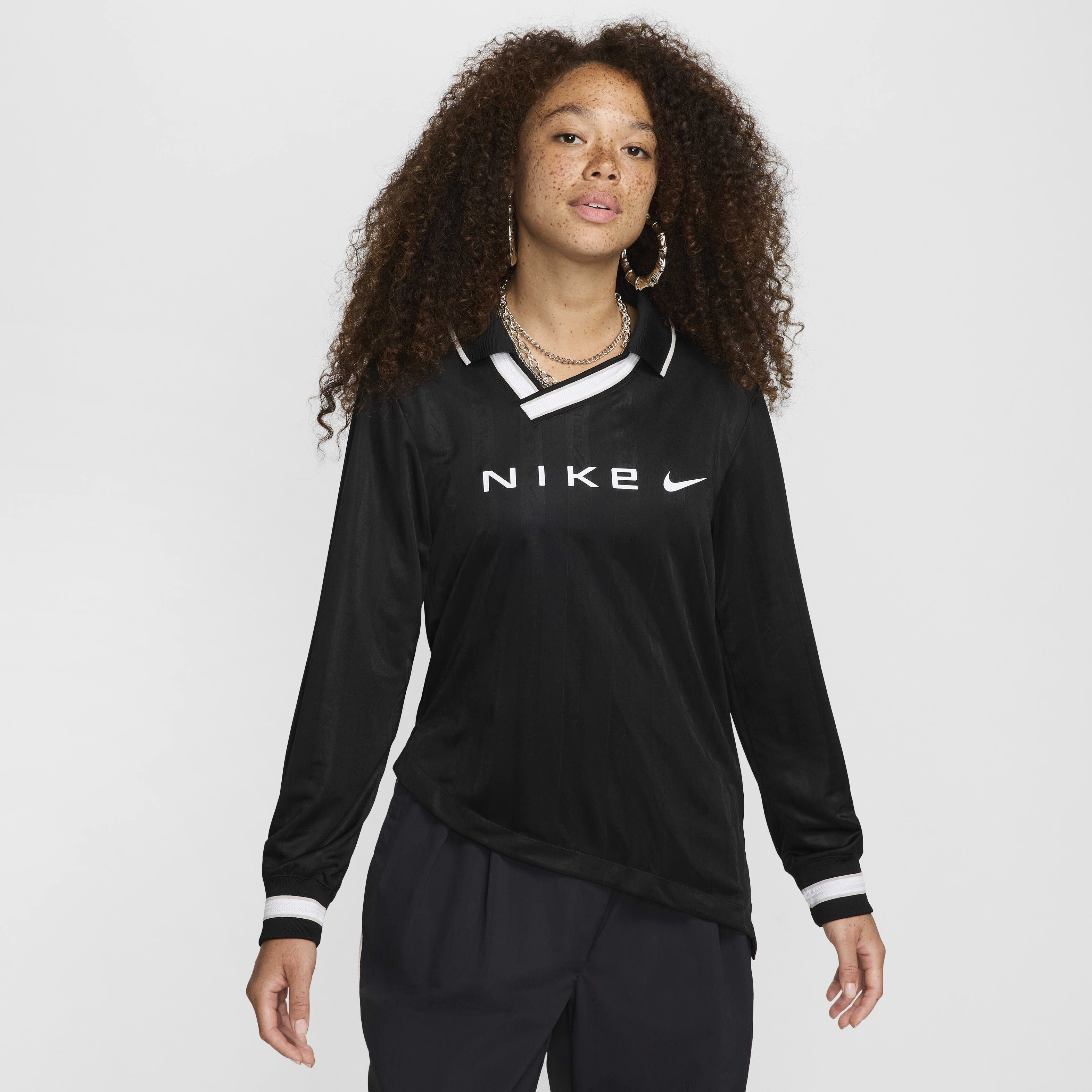 Buy Nike Sportswear Collection Women s Dri FIT Jacquard Long Sleeve Jersey Nike Qatar Official