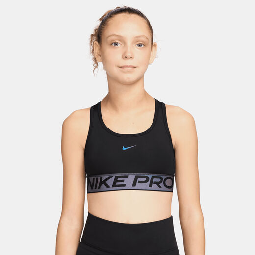 Sports Bras-Nike, Nike Pro Swoosh, Older Kids' Sports Bra with Shine Accents