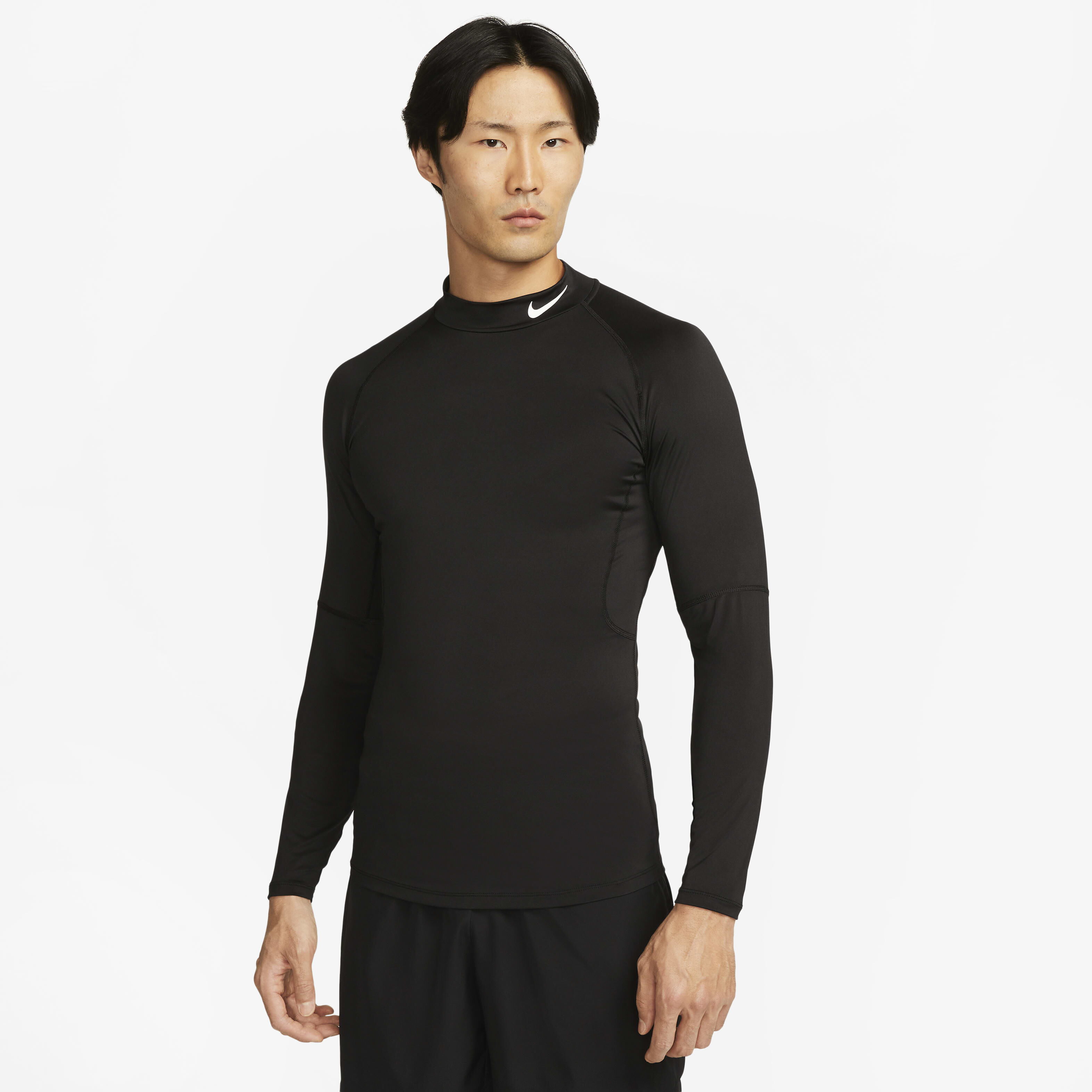 Buy Nike Pro Men s Dri FIT Fitness Mock Neck Long Sleeve Top Nike Qatar Official