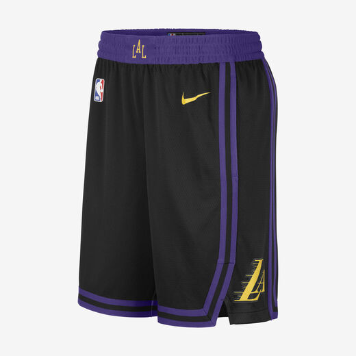 Shorts-Nike, Los Angeles Lakers City Edition 2023/24, Men's Nike Dri-FIT NBA Swingman Shorts