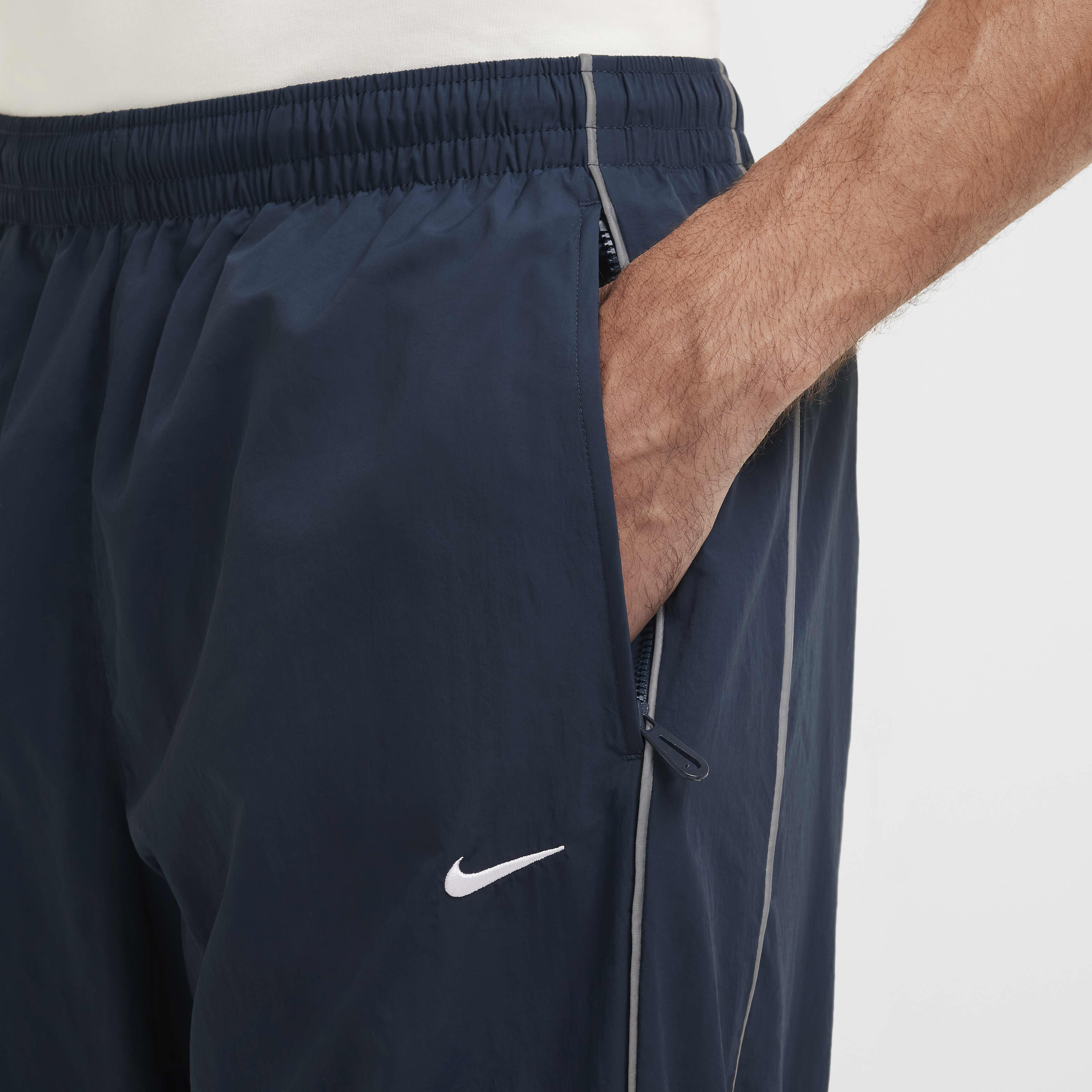Mens navy nike tracksuit bottoms sales