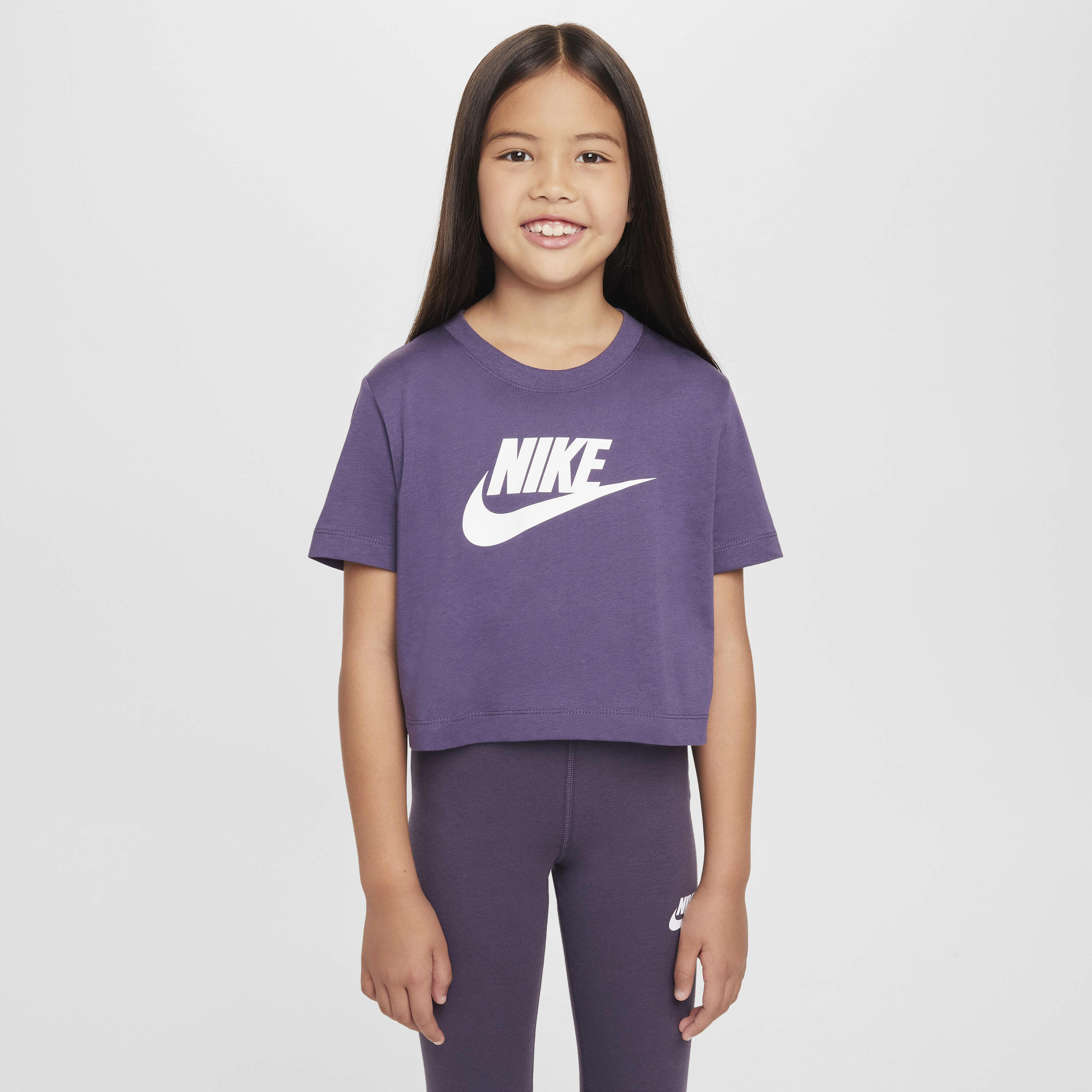 Girls purple nike shirt store