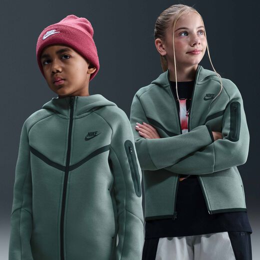 Clothing-Nike, Nike Sportswear Tech Fleece, Older Kids' Full-Zip Hoodie