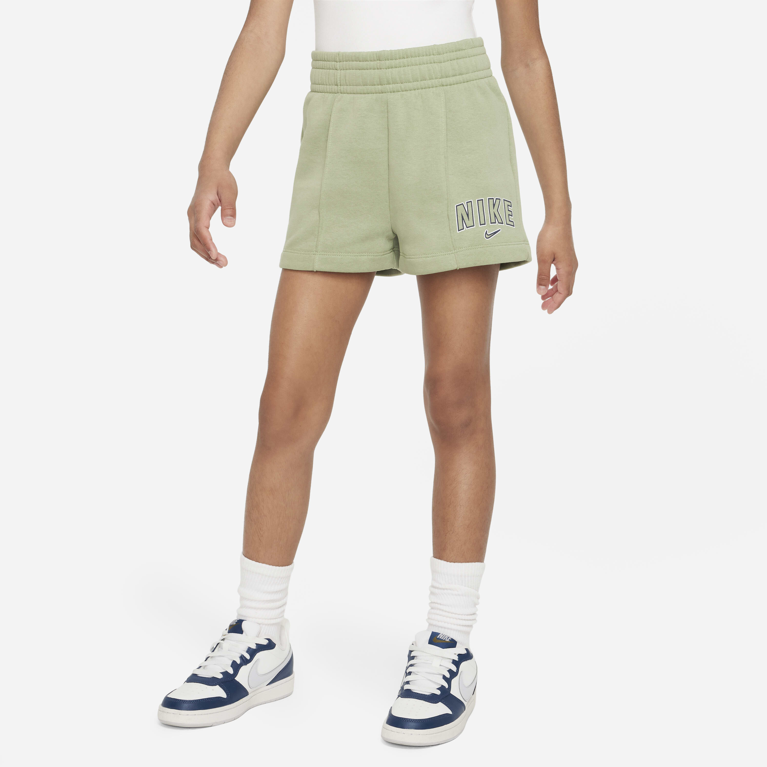 Nike sweat shorts girls sales
