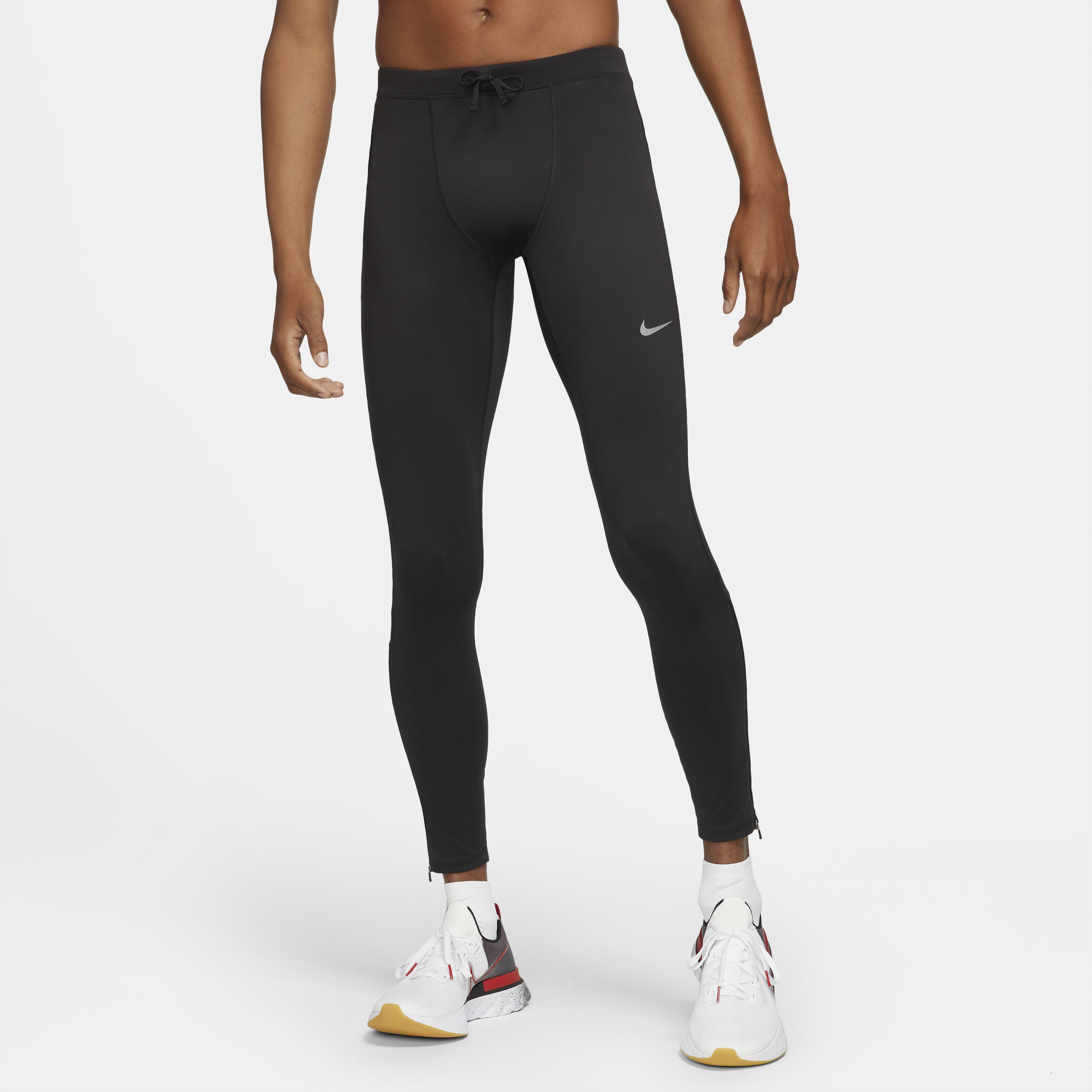 Nike dri fit leggings with ankle zip store