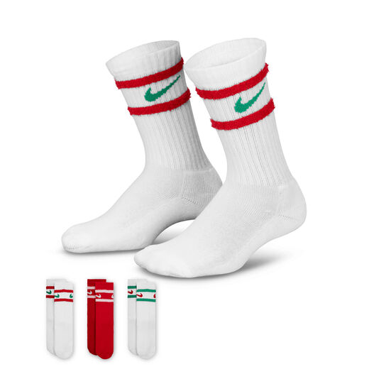 Kids' Clothing-Nike, Nike, Little Kids' Striped Feather Crew Socks (3 Pairs)