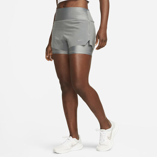 Shorts-Nike, Nike Dri-FIT Swift, Women's Mid-Rise 8cm (approx.) 2-in-1 Running Shorts with Pockets