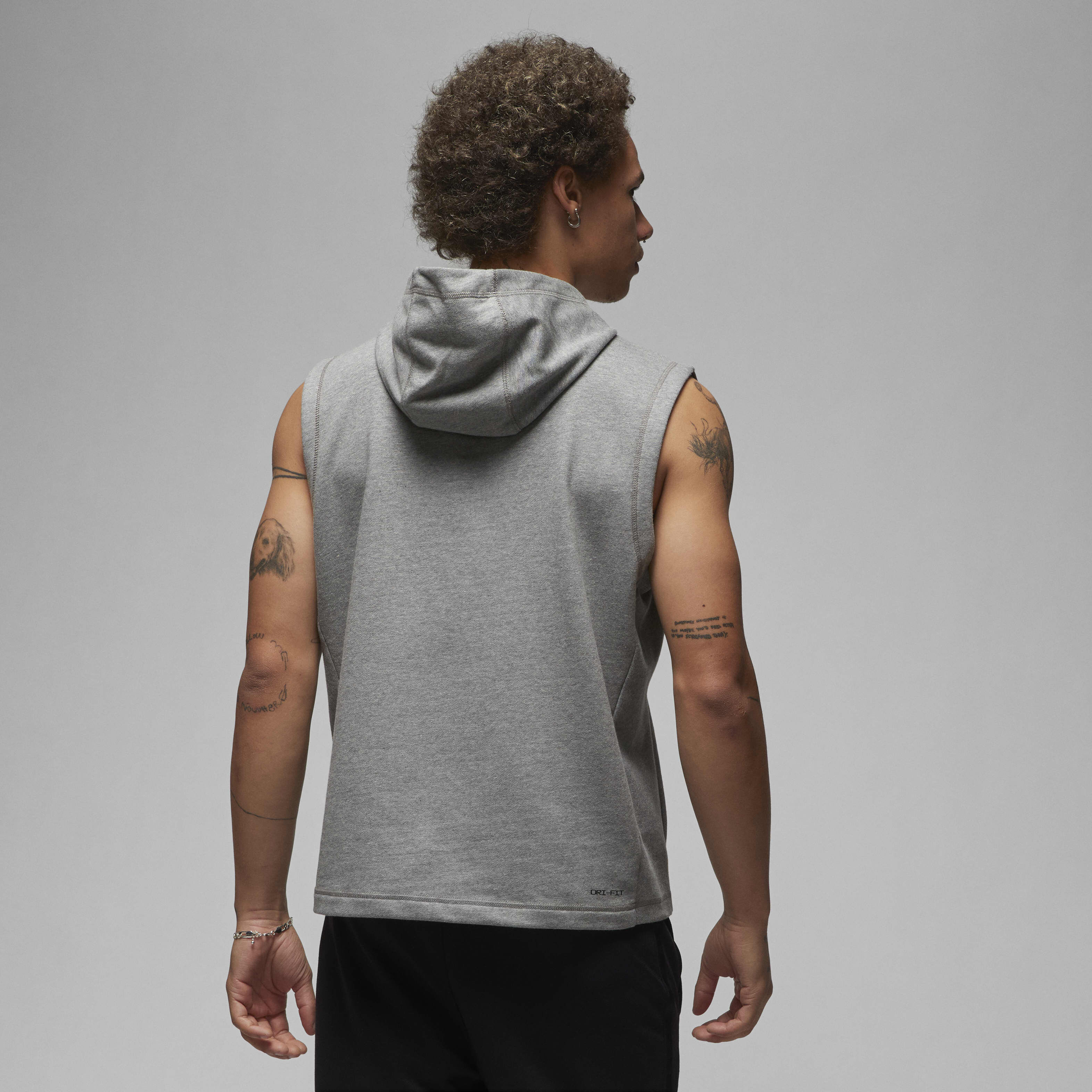 Nike sleeveless hoodie dri fit top