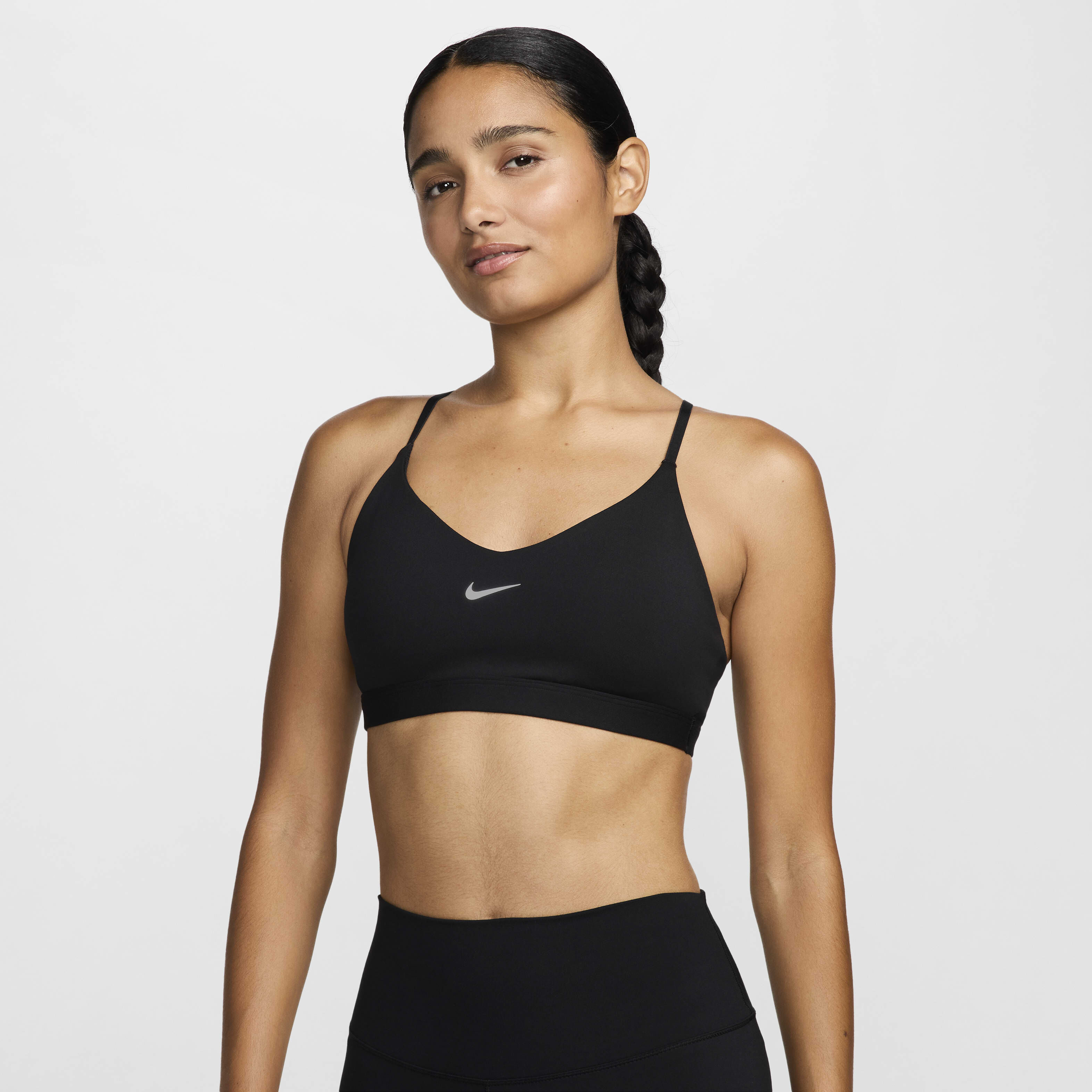 Nike training indy light bra in black new arrivals
