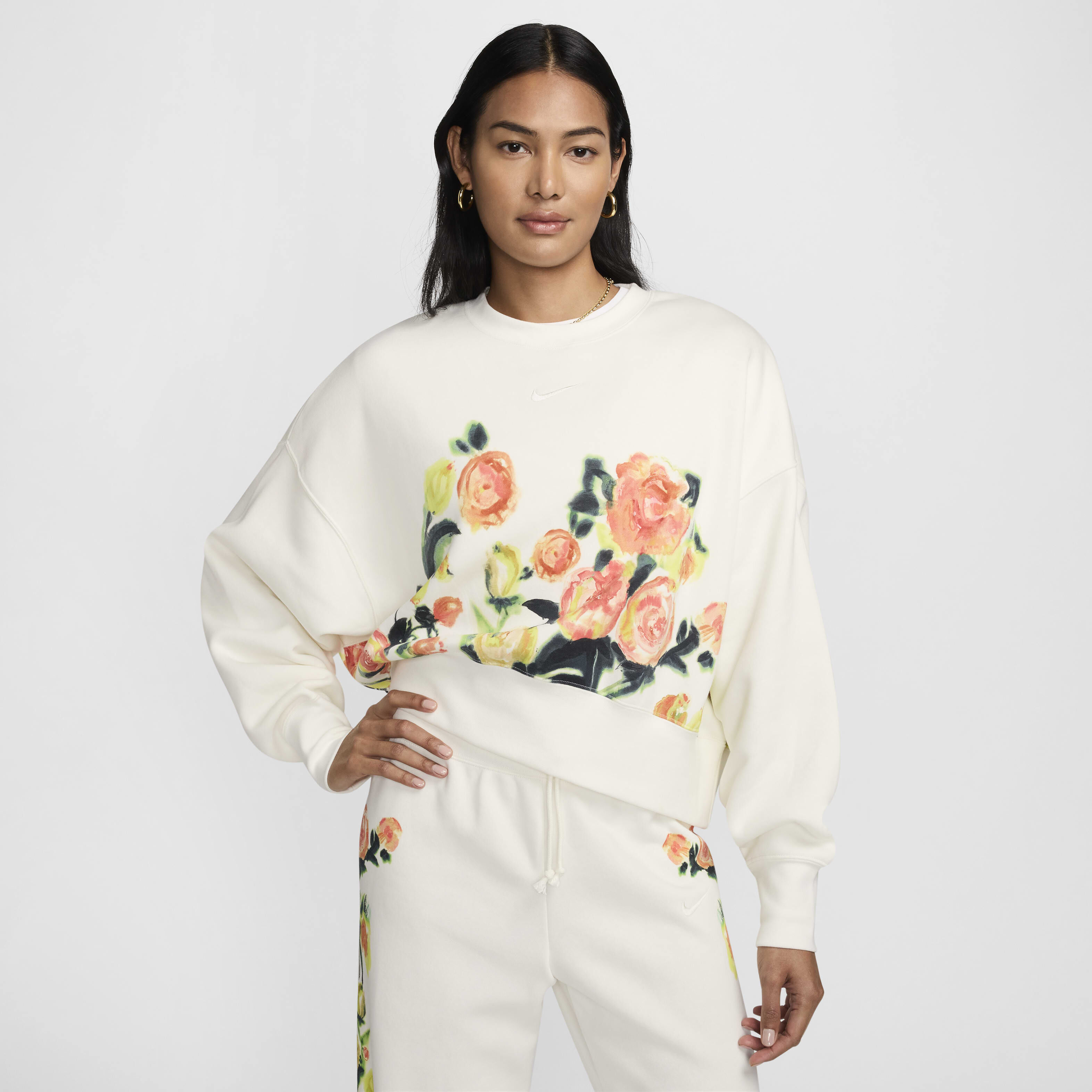 Floral nike sweatshirt clearance