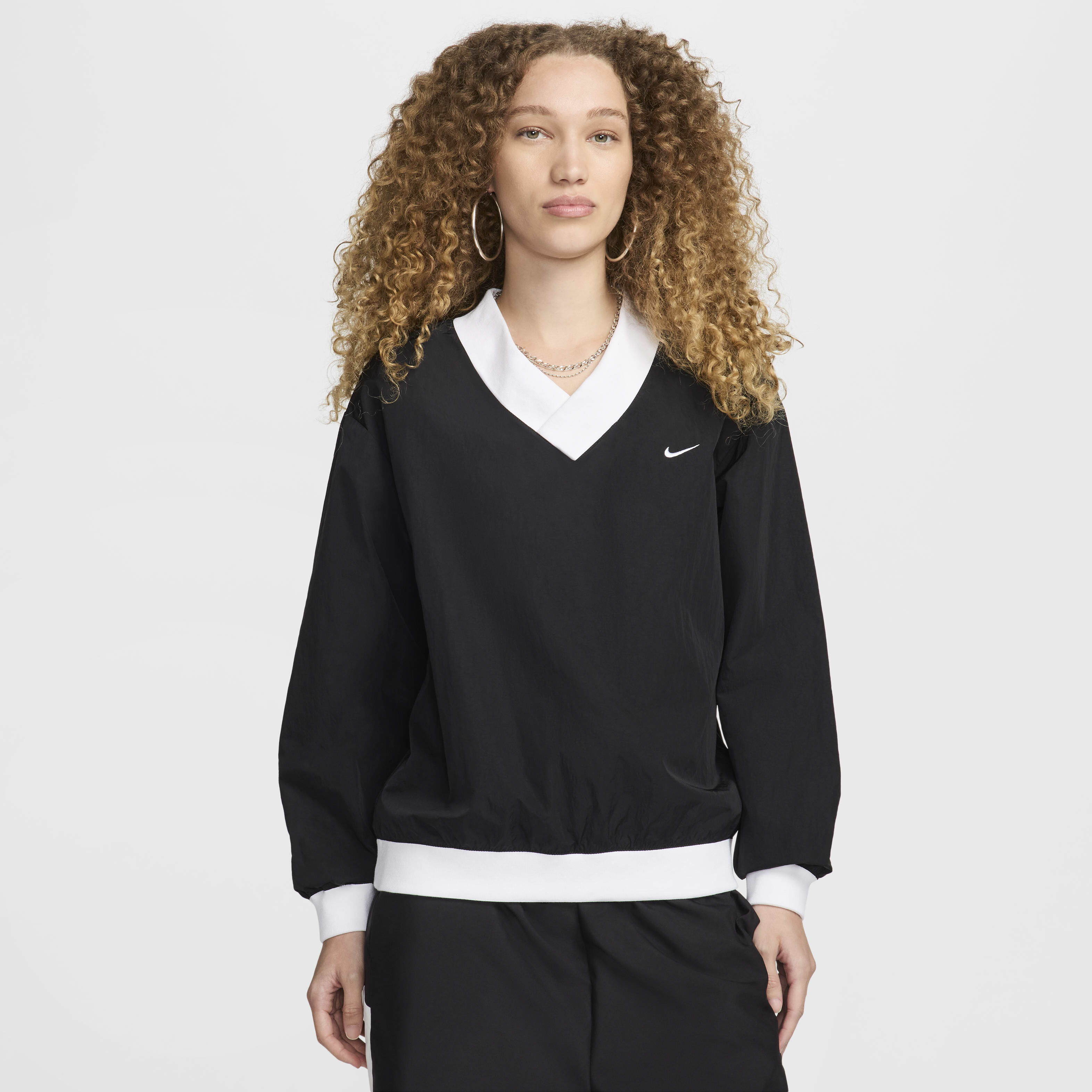 Nike v neck sweatshirt online