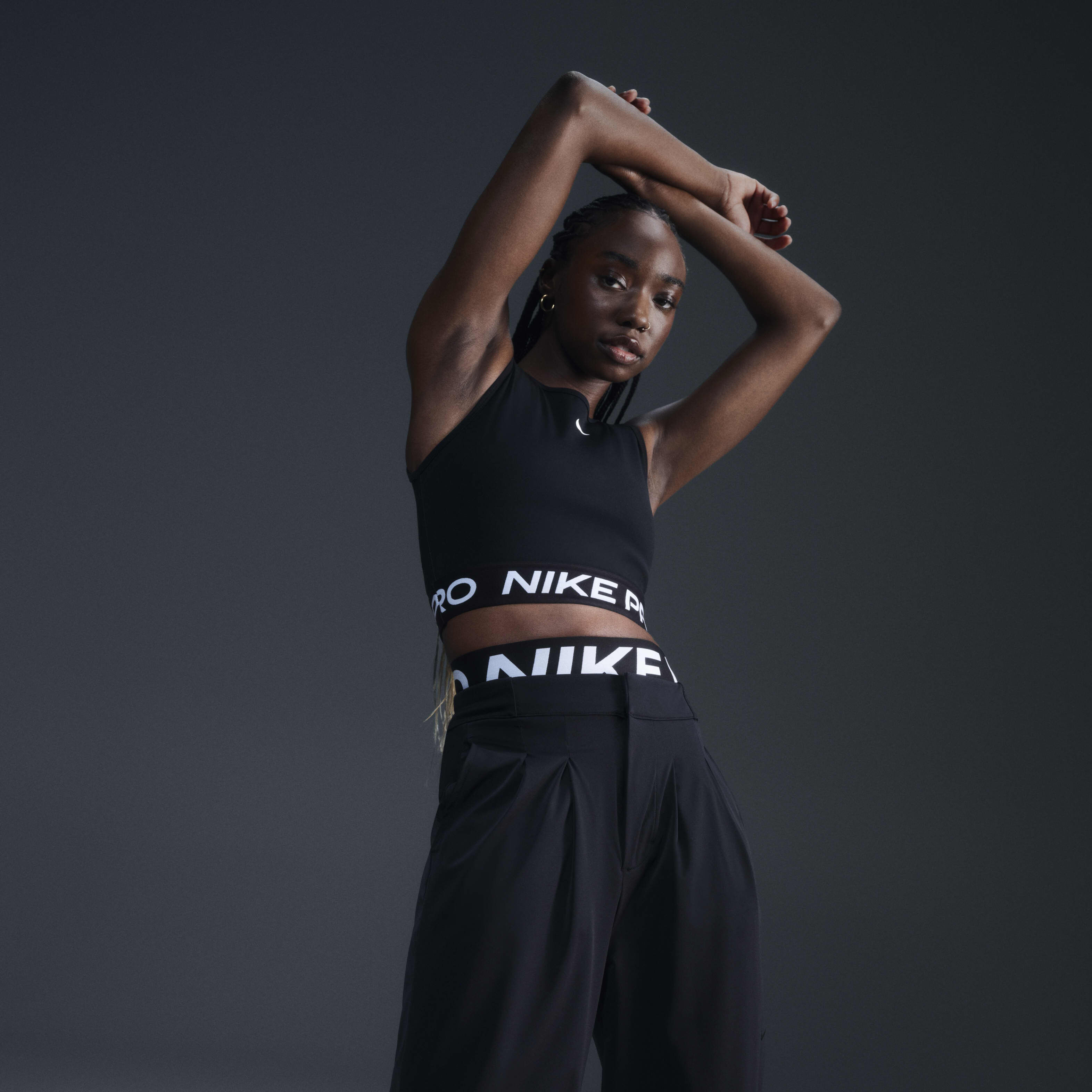 Buy Nike Pro Women s Dri FIT Cropped Tank Top Nike Qatar Official