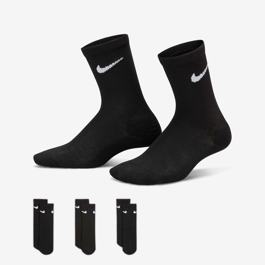 Socks-Nike, Nike, Younger Kids' Cushioned Crew Socks (3-Pack)
