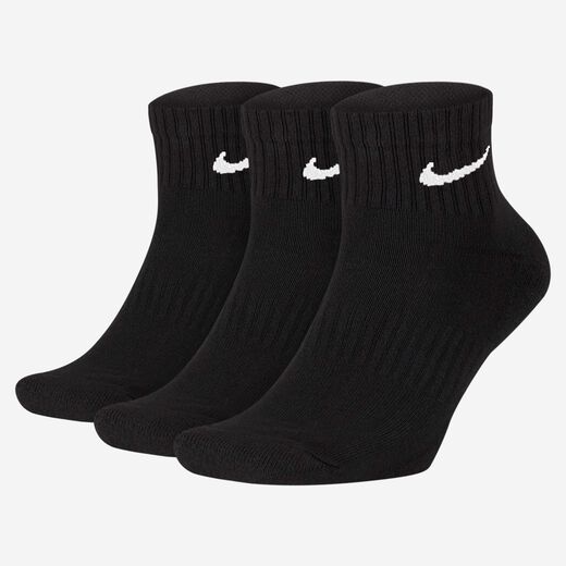 Accessories & Equipment-Nike, Nike Everyday Cushioned, Training Ankle Socks (3 Pairs)