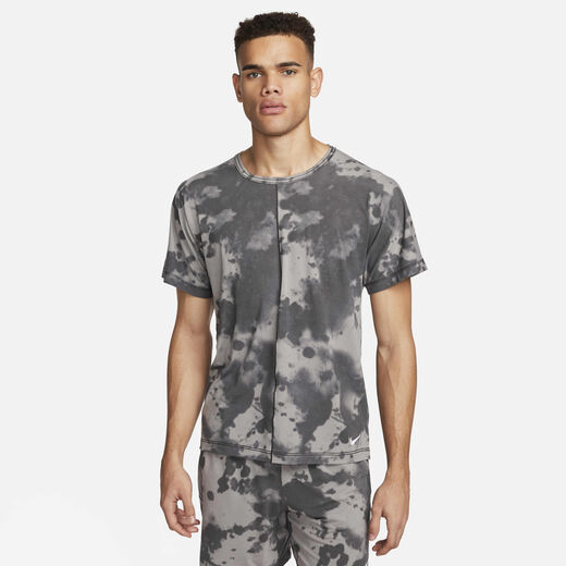 T-Shirts & Tops-Nike, Nike Dri-FIT, Men's All-Over Print Short-Sleeve Yoga Top