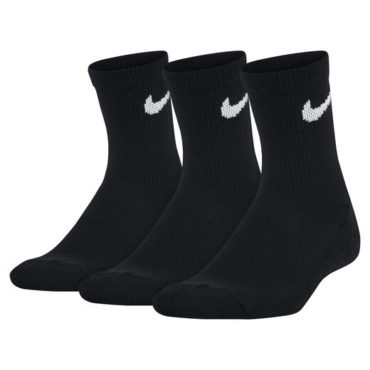 Socks-Nike, Nike, Little Kids' Cushioned Crew Socks (3-Pack)