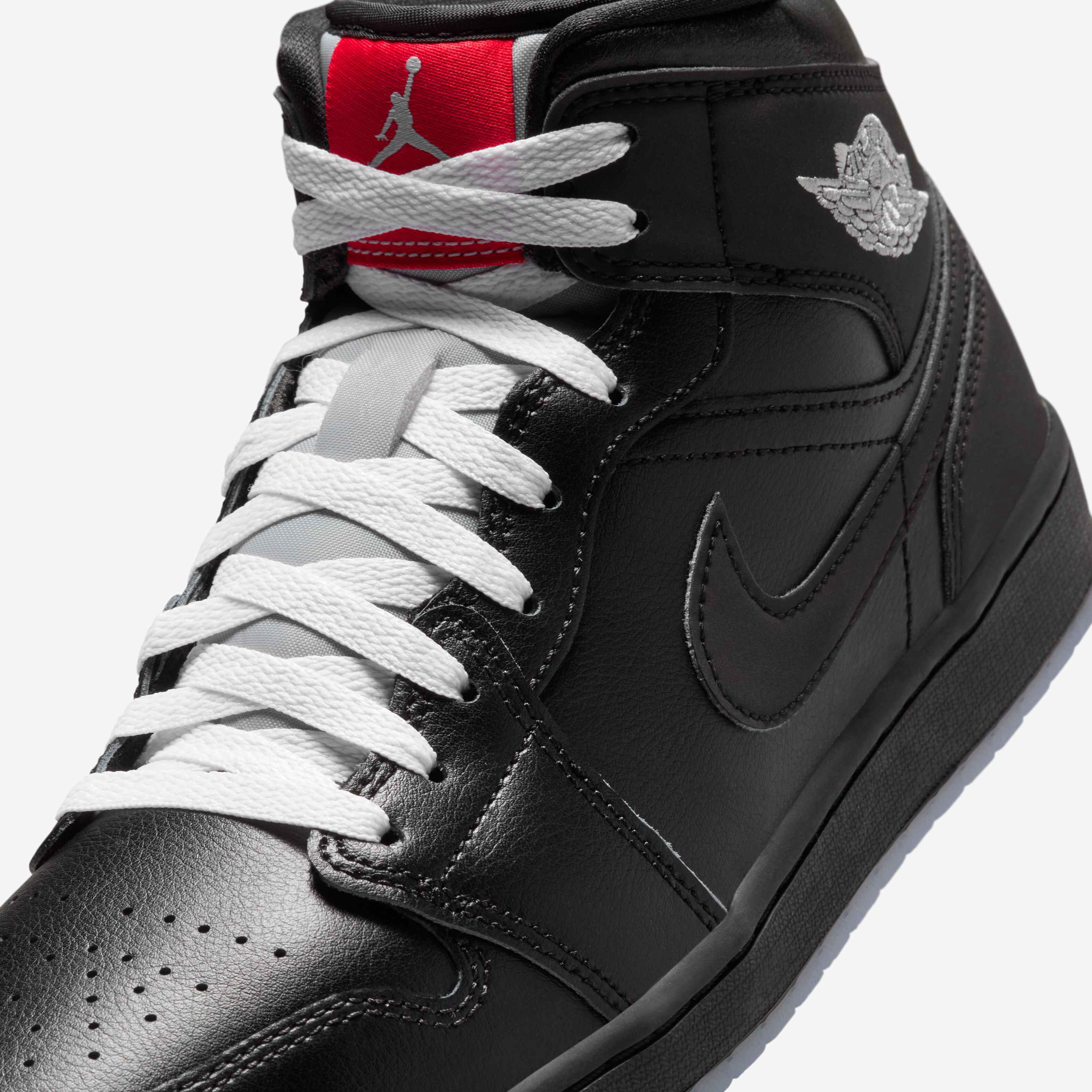 Buy Air Jordan 1 Mid SE Men's Shoes - Black/White/Wolf Grey