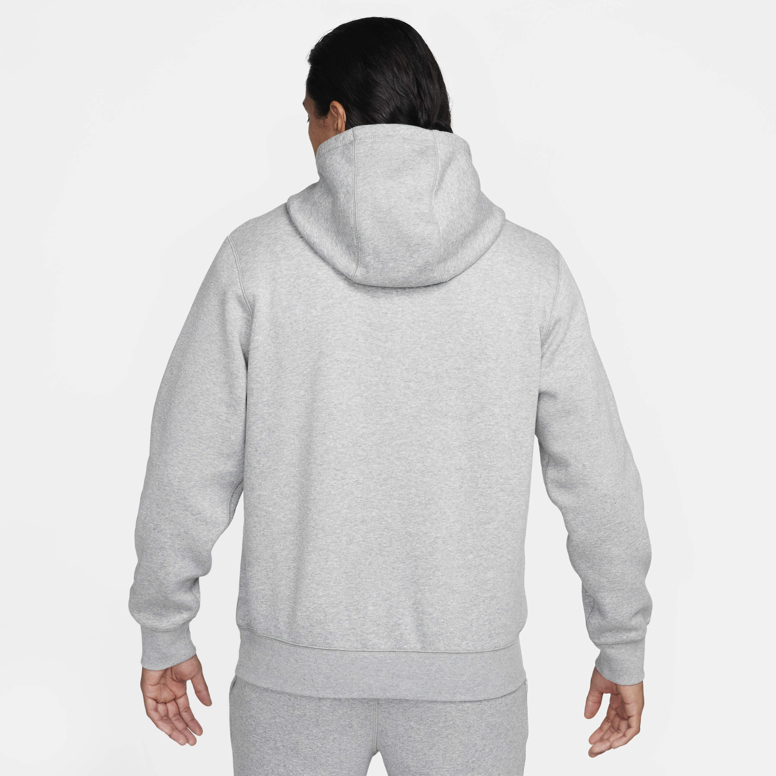 Nike club light grey sweatshirt best sale