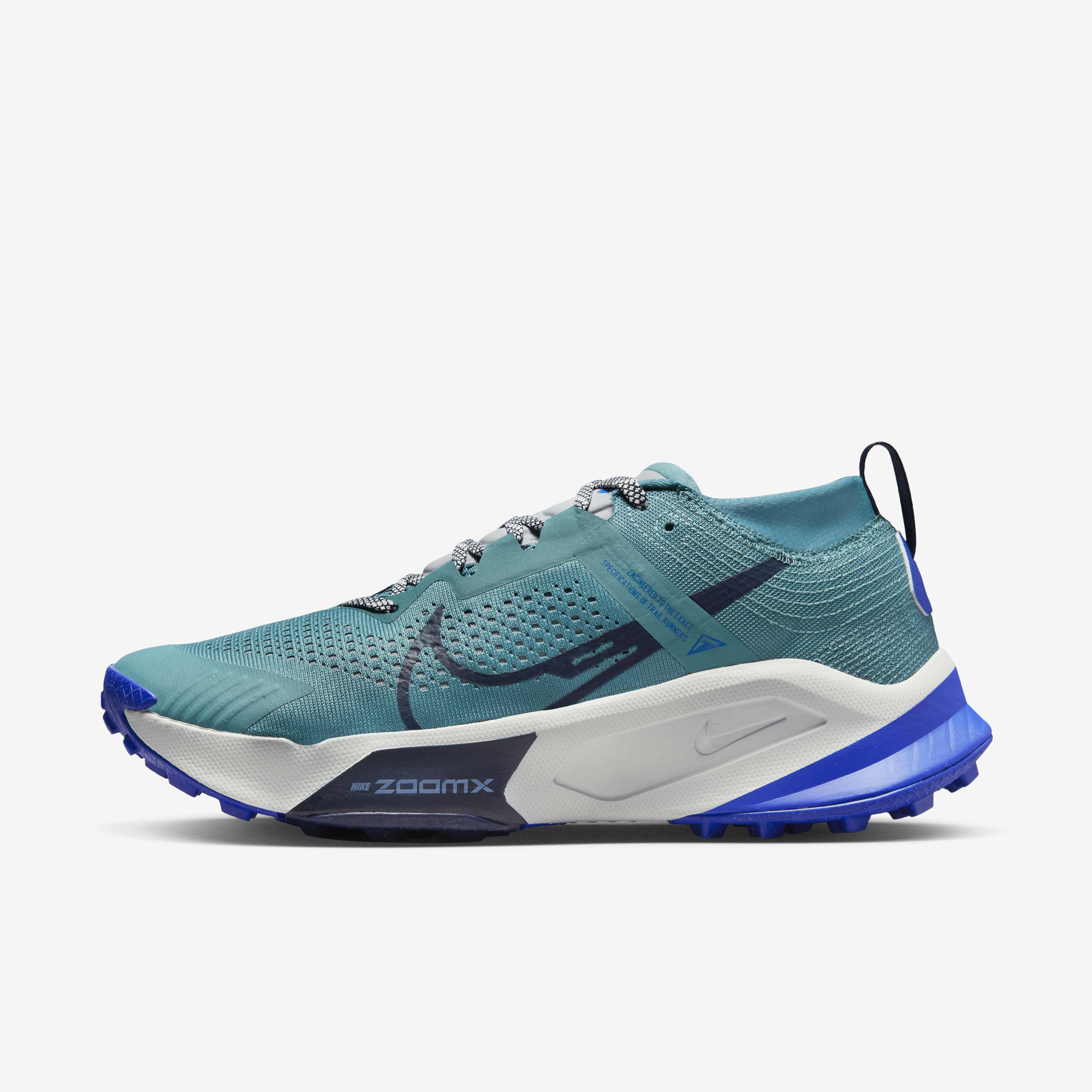 Nike Zegama Trail Running Sneakers  Blue/ Teal/ Gray Men\'s Size 10 FD5190-006 Nike Zegama Trail 2 Smokey Blue Metallic Platinum  main image 3