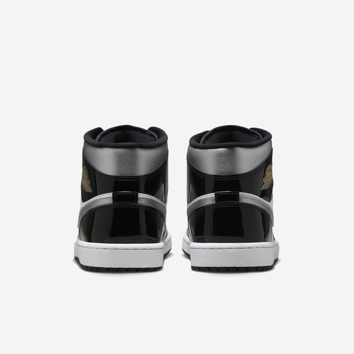 Buy Air Jordan Mid SE Men's Shoes Black/White/Metallic Gold