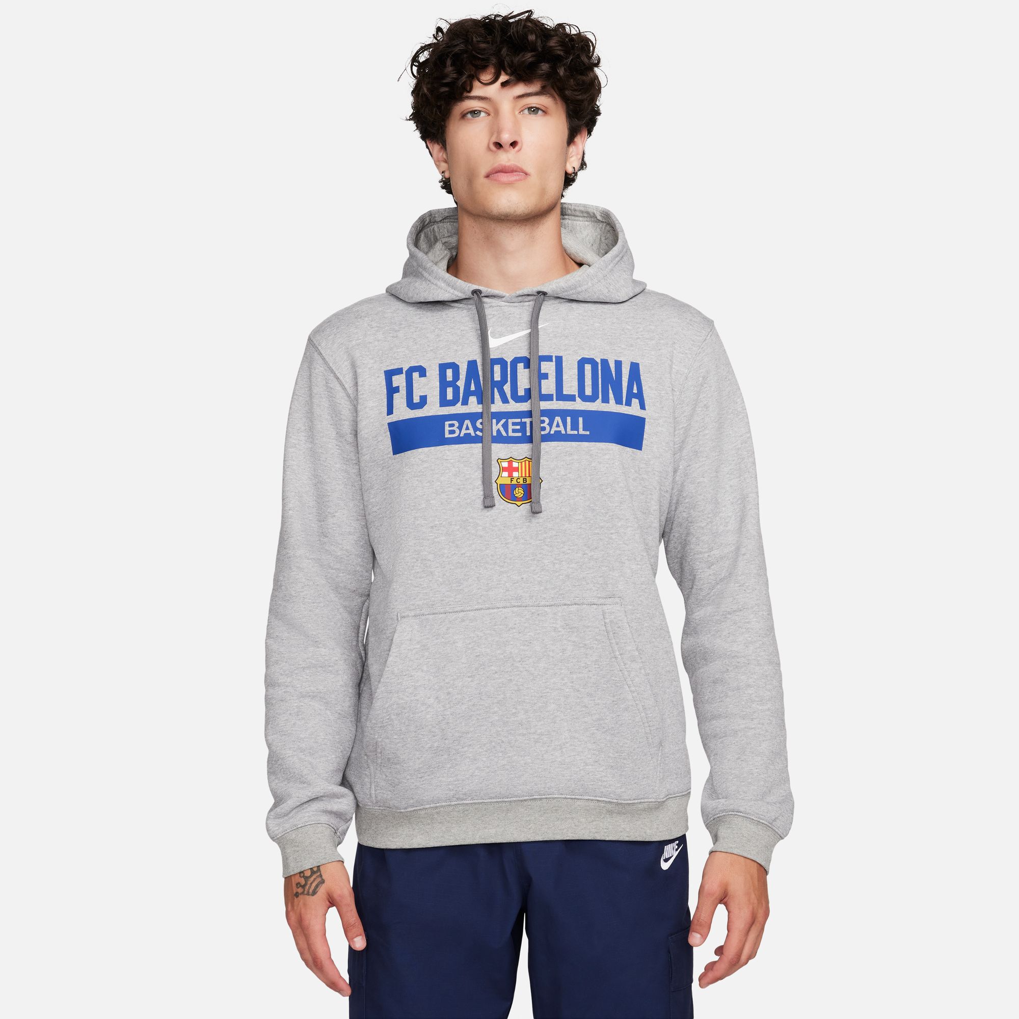 Buy FC Barcelona Club Fleece Men's Nike Basketball Pullover