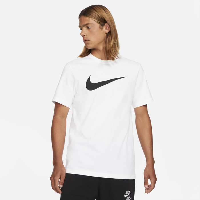 Buy Nike Sportswear Swoosh Men's T-Shirt White/Black Nike Qatar