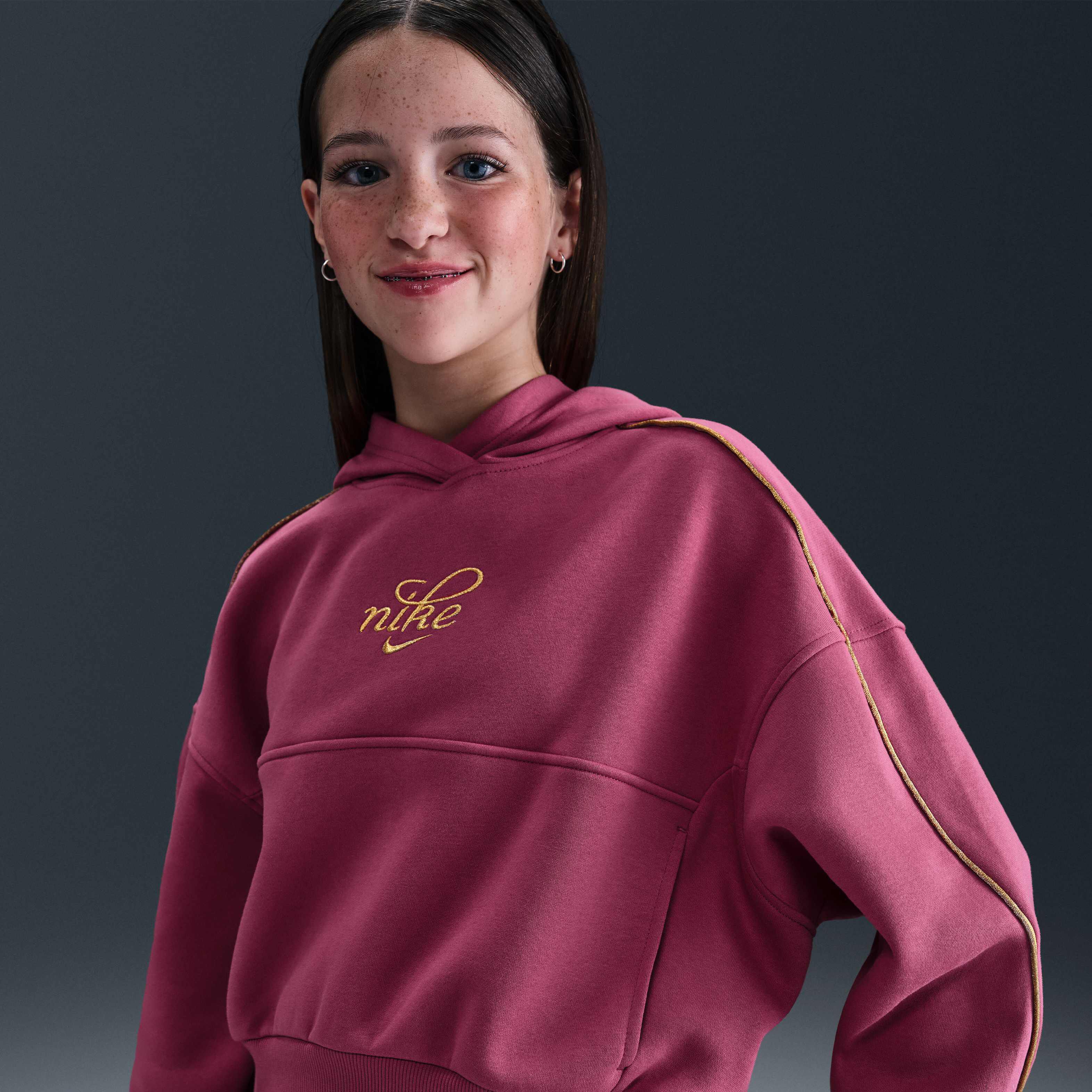 Buy Nike Sportswear Club Fleece Older Kids' (Girls') Boxy Hoodie