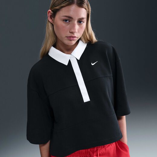 Future Runway-Nike, Nike Sportswear, Women's Oversized Short-Sleeve Polo Top