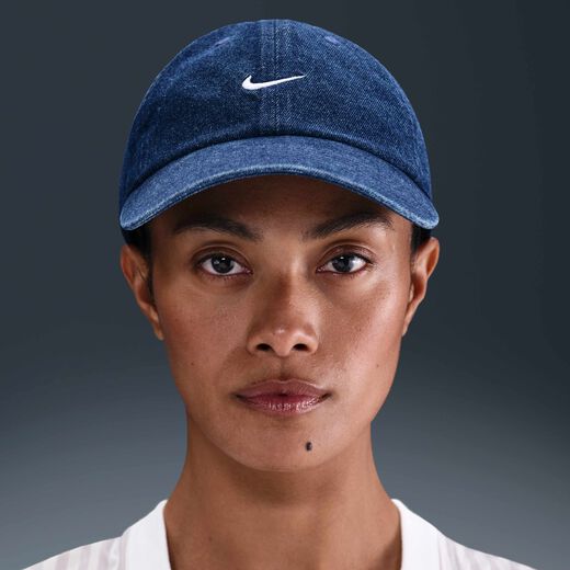 Hats, Visors & Headbands-Nike, Nike Club, Unstructured Denim Cap