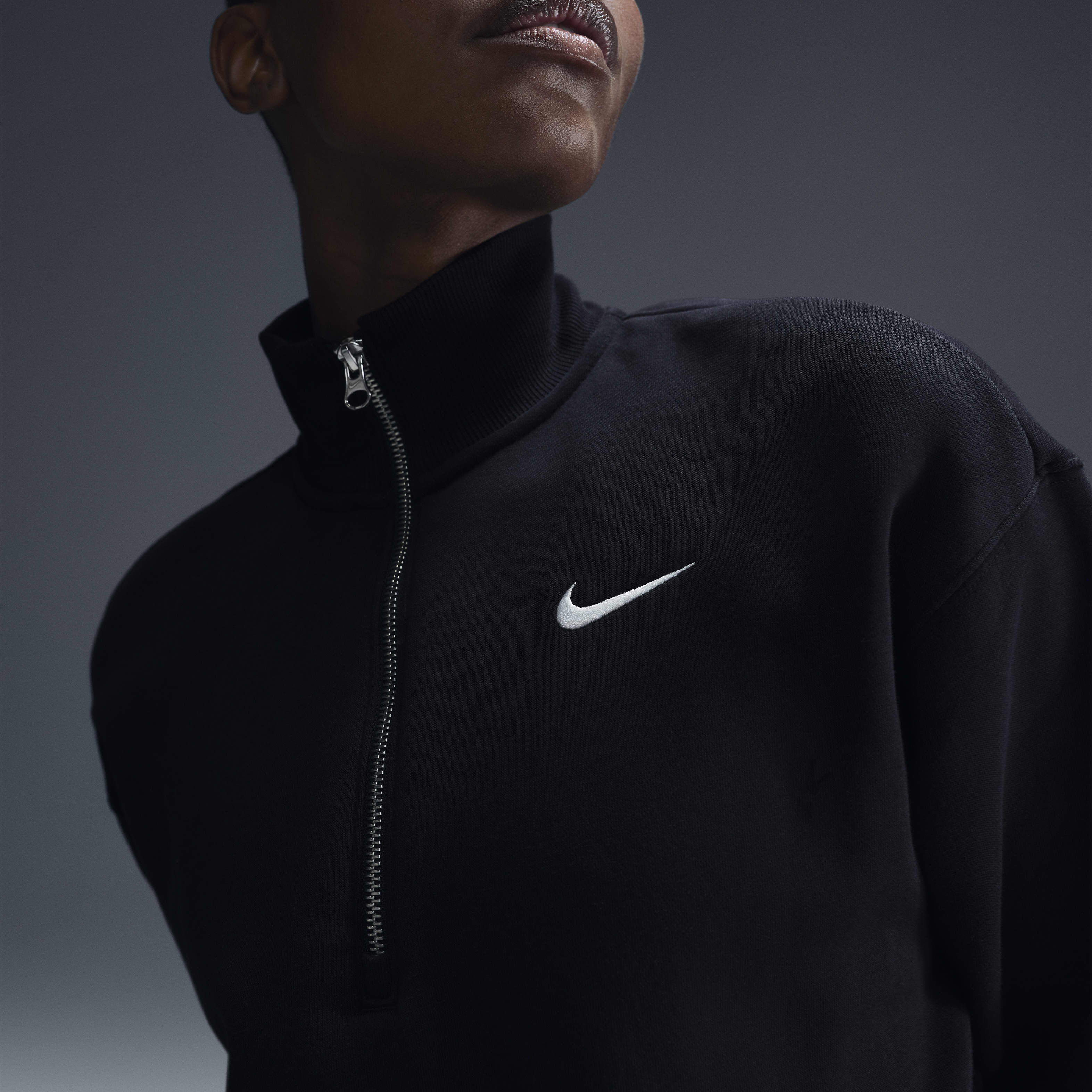 Buy Nike Sportswear Phoenix Fleece Women s 1 2 Zip Cropped Sweatshirt Nike Qatar Official