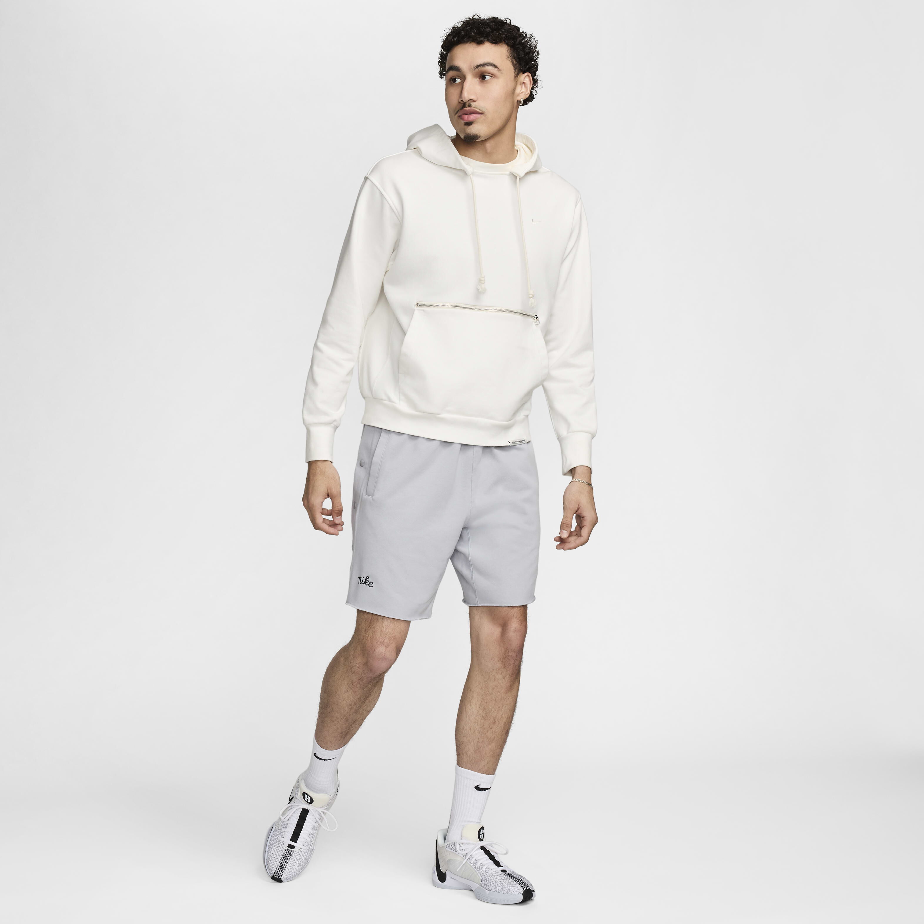 Nike standard logo shorts grey deals