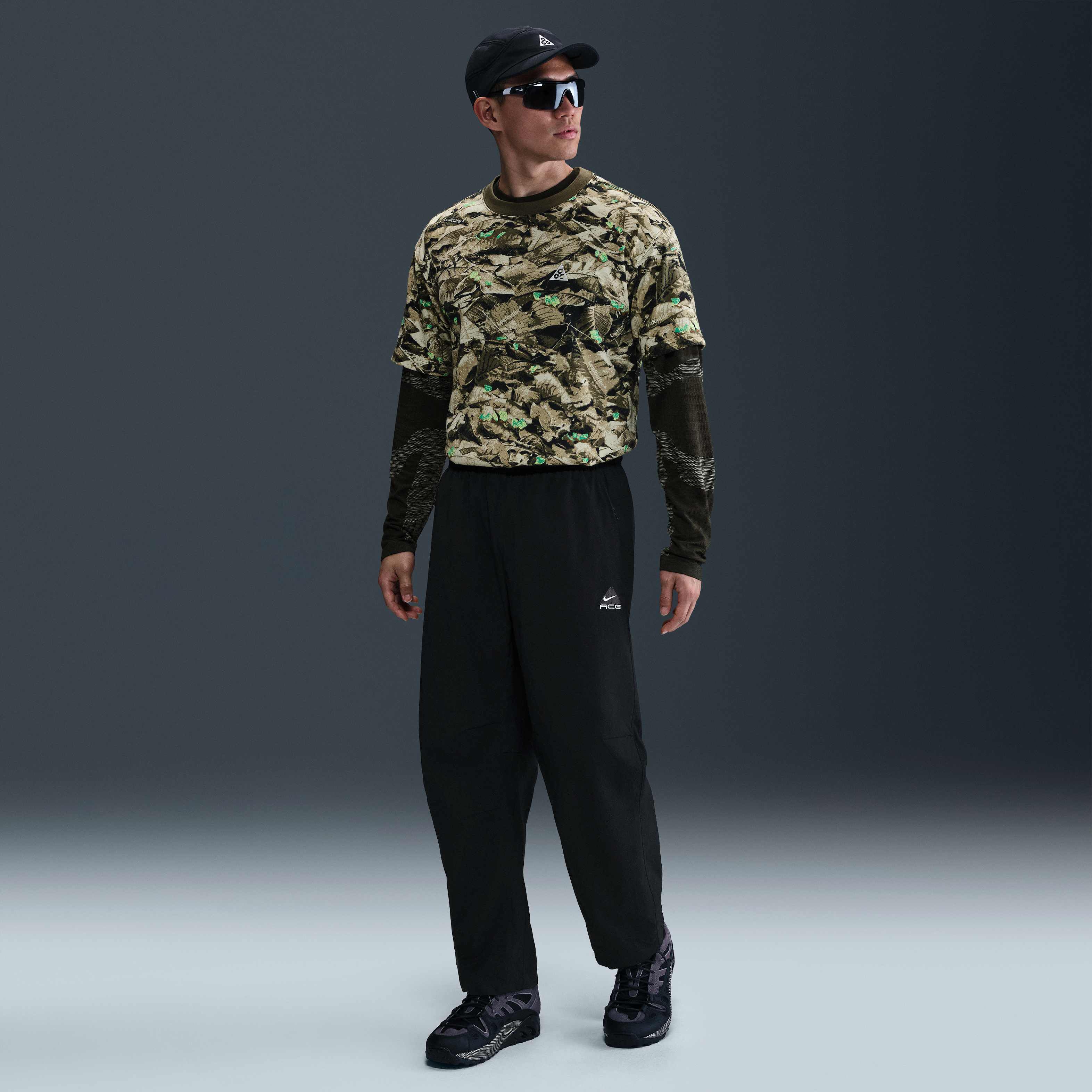 nike acg black iguana 2in1 ナイロンパンツ M Buy Nike ACG 'Black Iguana' Men's 2-in-1 Trousers - Black/Black