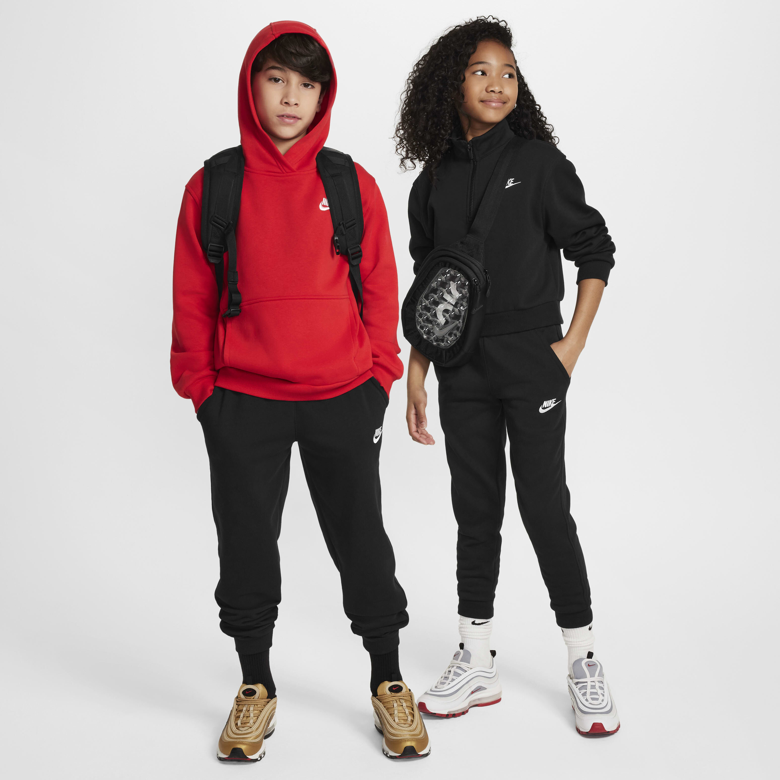 Buy Nike Club Fleece Older Kids' French Terry Joggers
