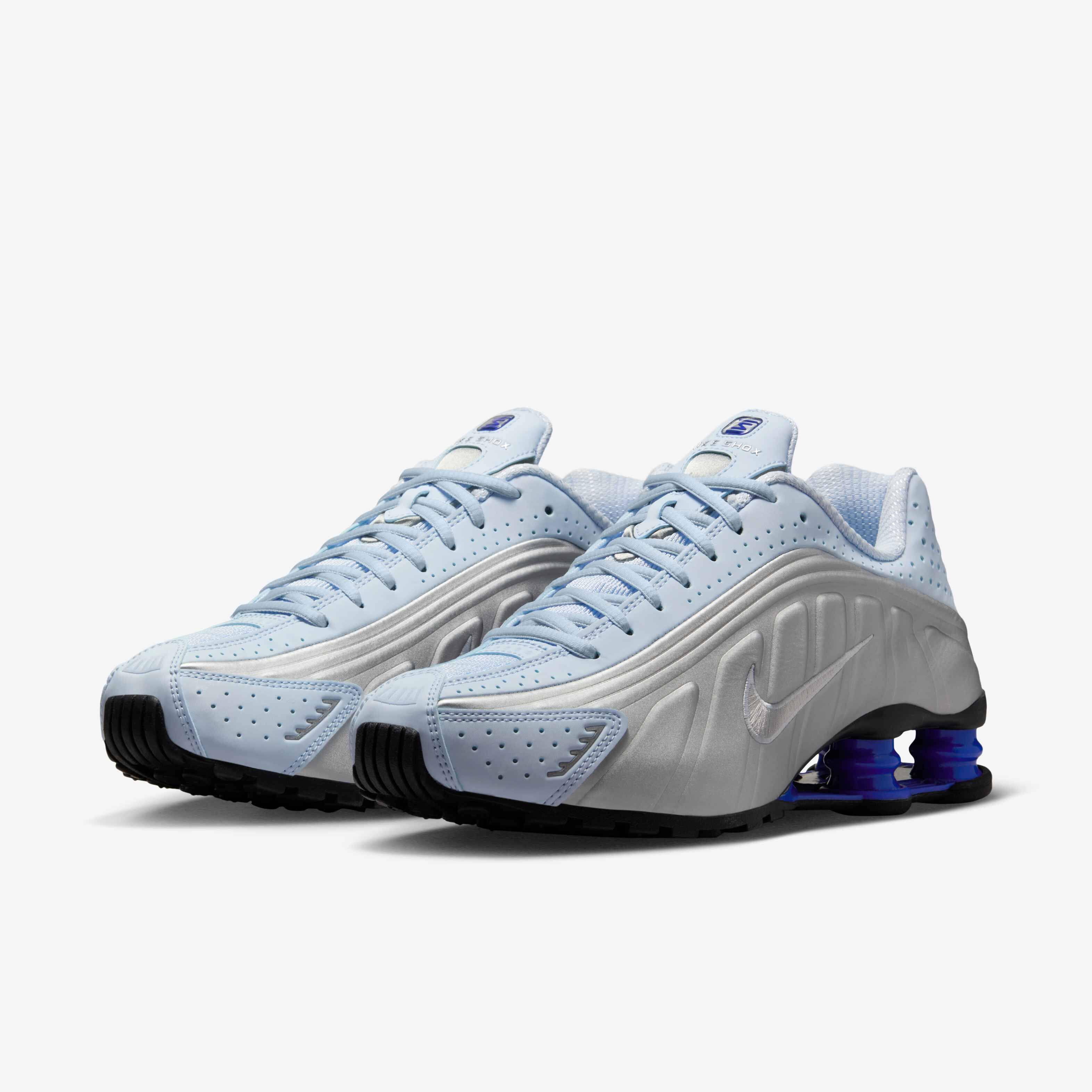 Buy Nike Shox R4 Women's Shoes Blue Tint/Racer Blue/Metallic