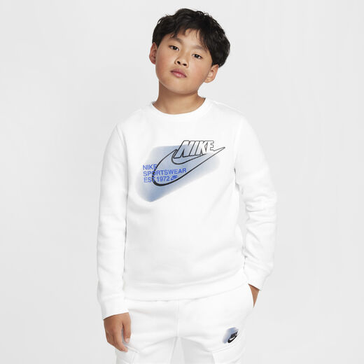 Kids' Sweatshirts Sale-Nike, Nike Sportswear Standard Issue, Older Kids' (Boys') Crew-Neck Sweatshirt